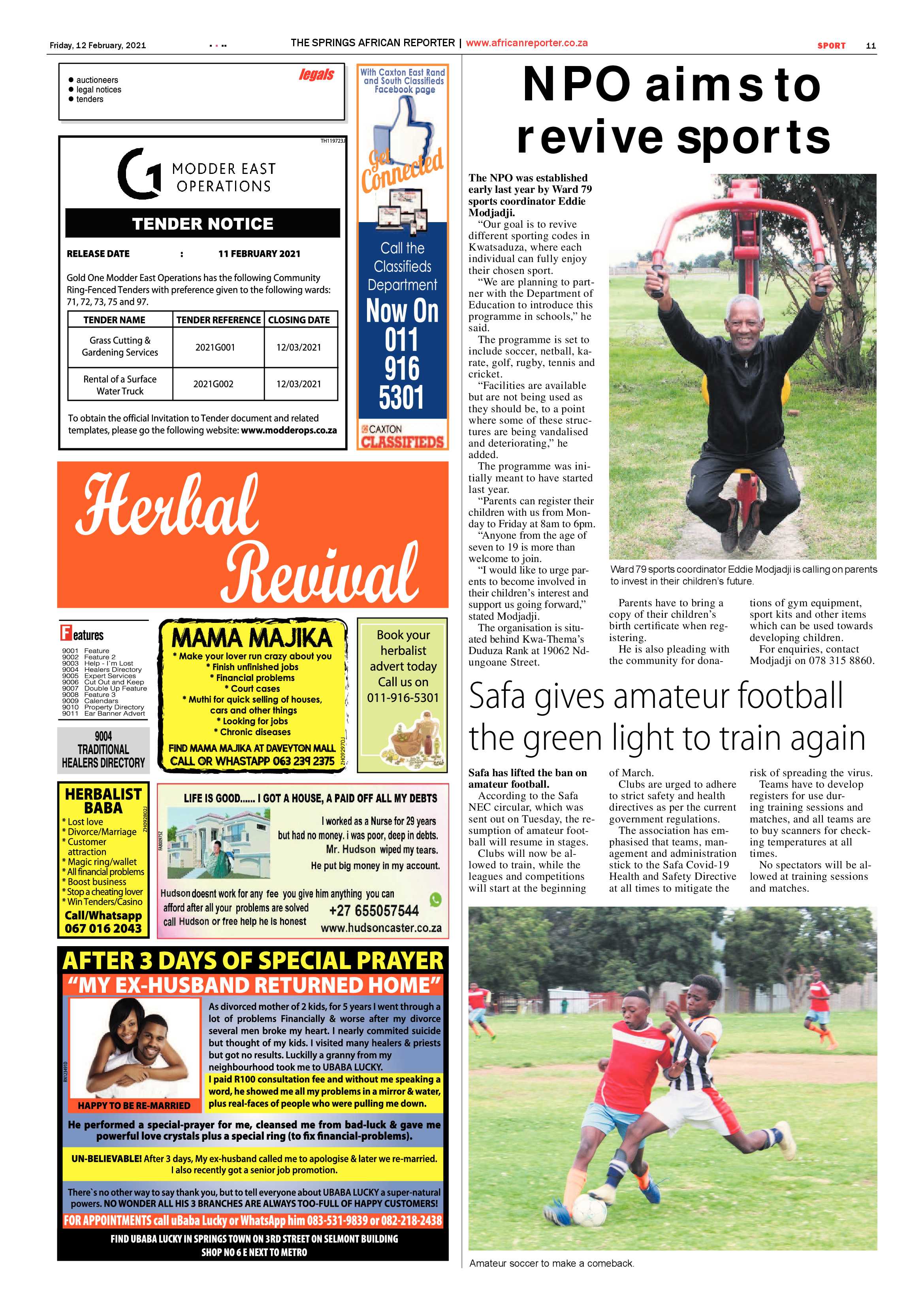 African Reporter 12 February 2021 page 11
