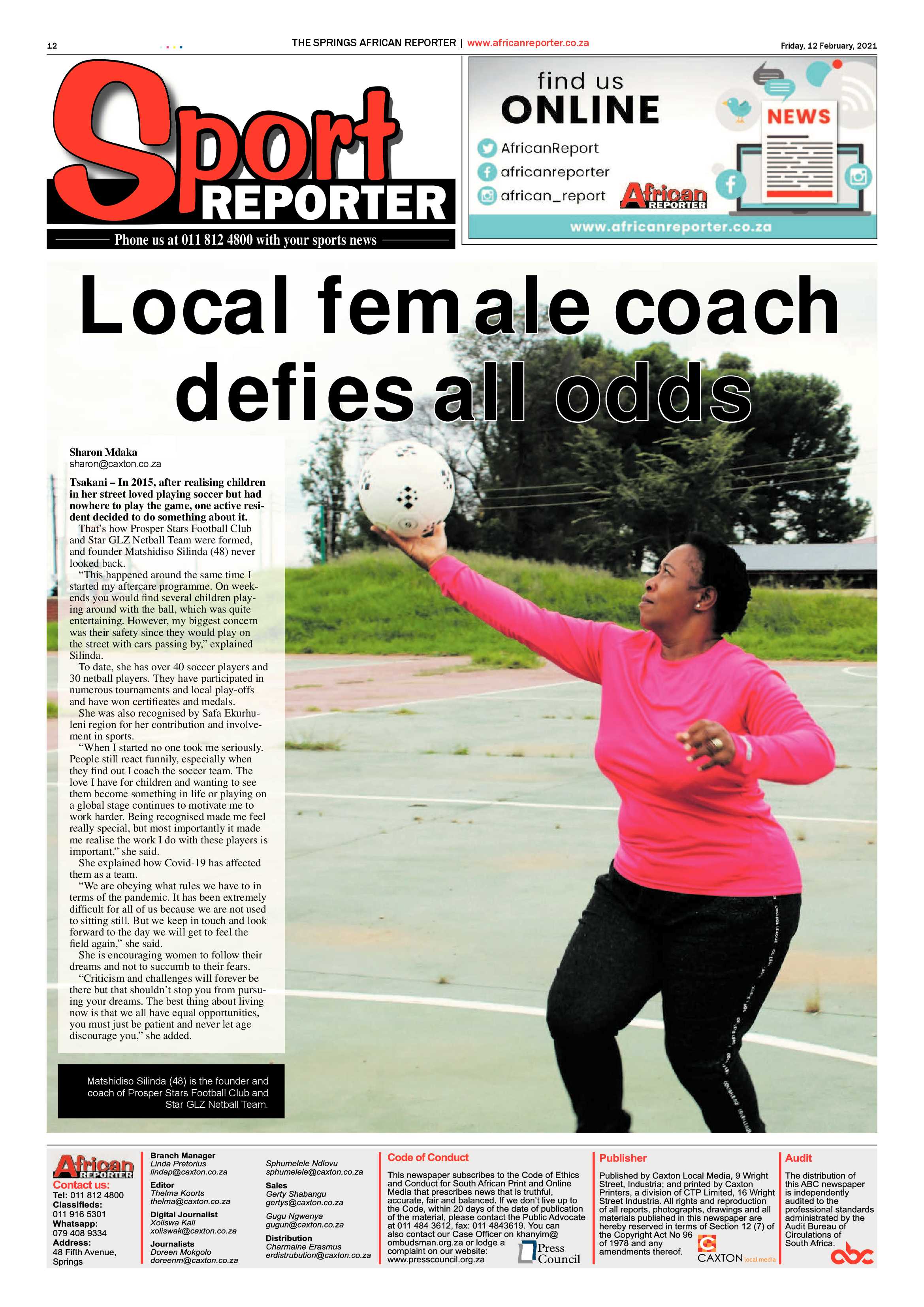 African Reporter 12 February 2021 page 12