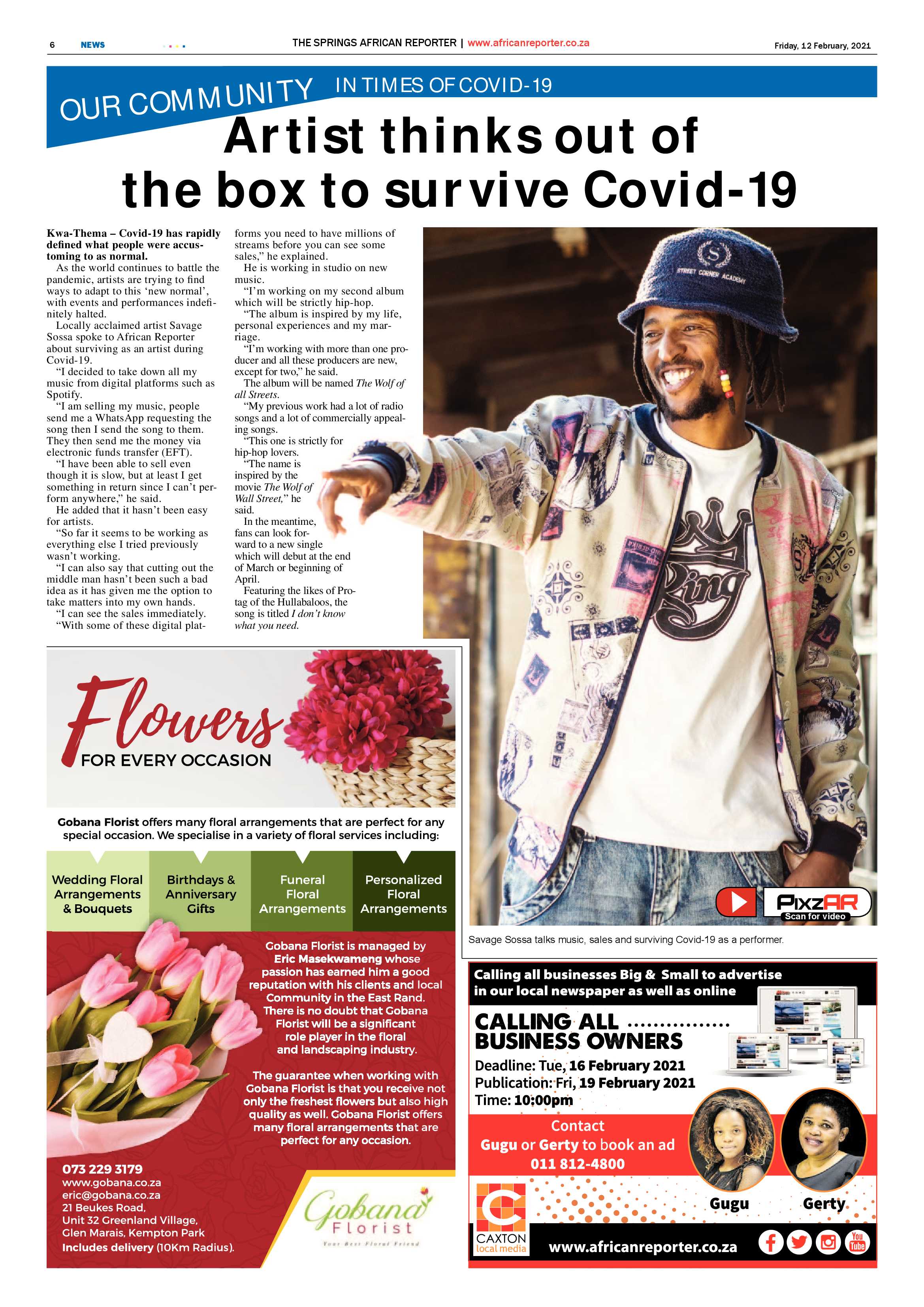 African Reporter 12 February 2021 page 6