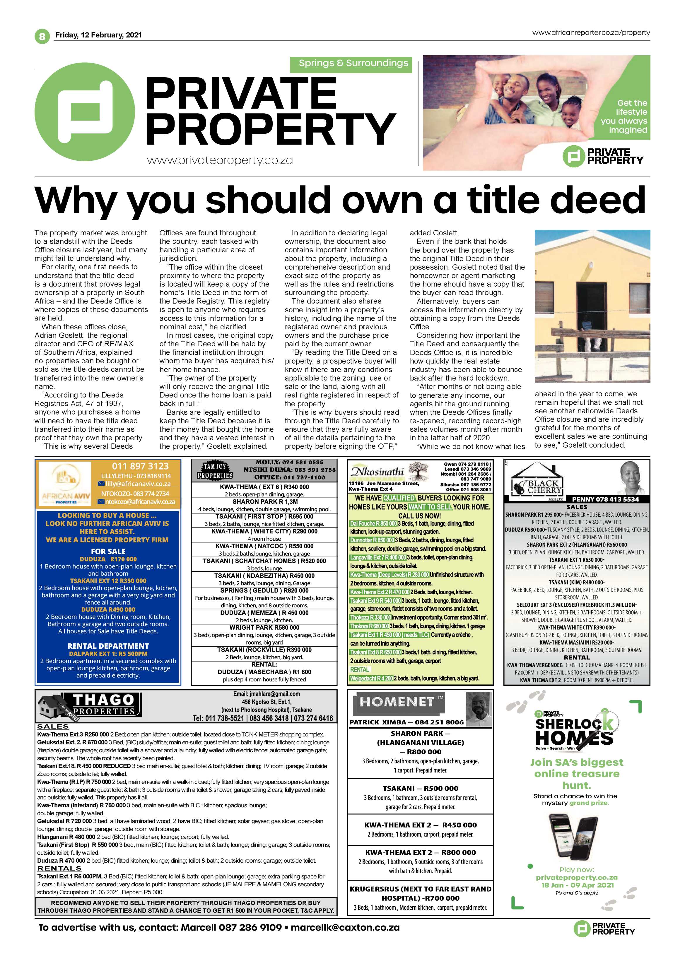 African Reporter 12 February 2021 page 8