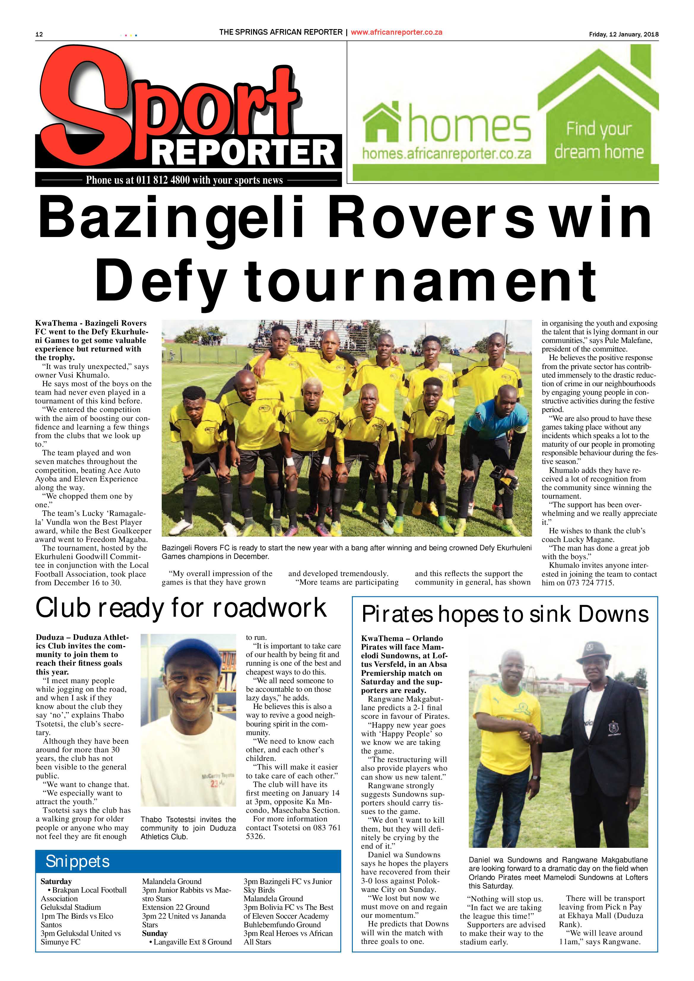 African Reporter 12 January 2018 page 12