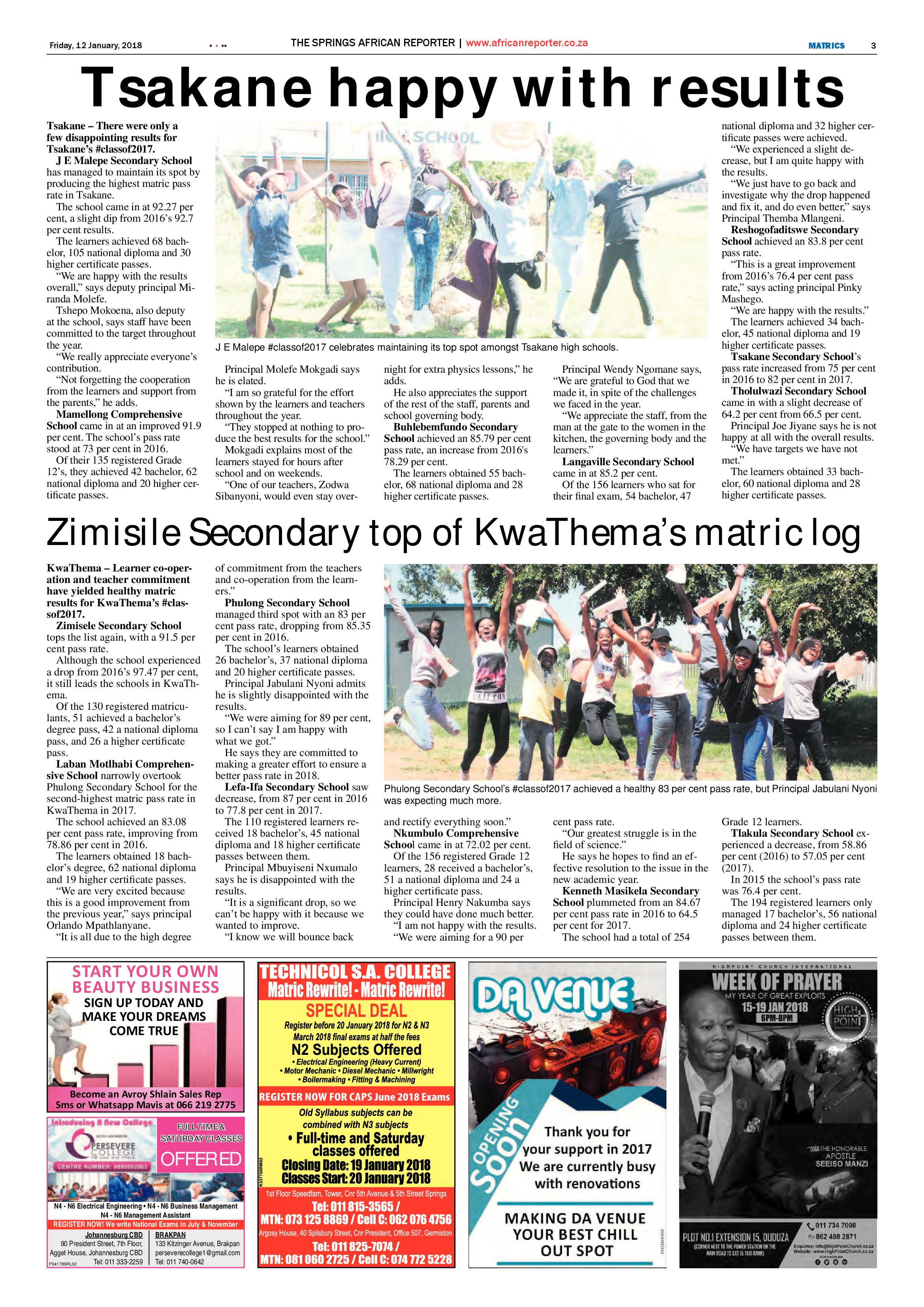 African Reporter 12 January 2018 page 3