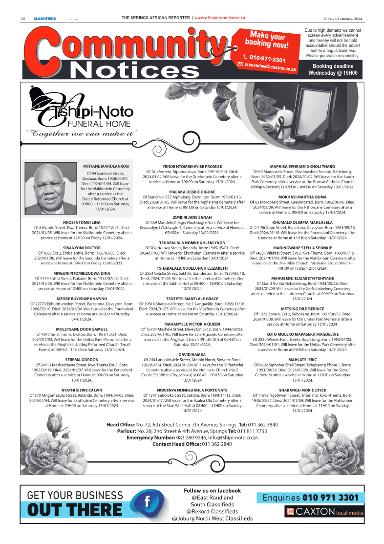 African Reporter 12 January 2024 page 10
