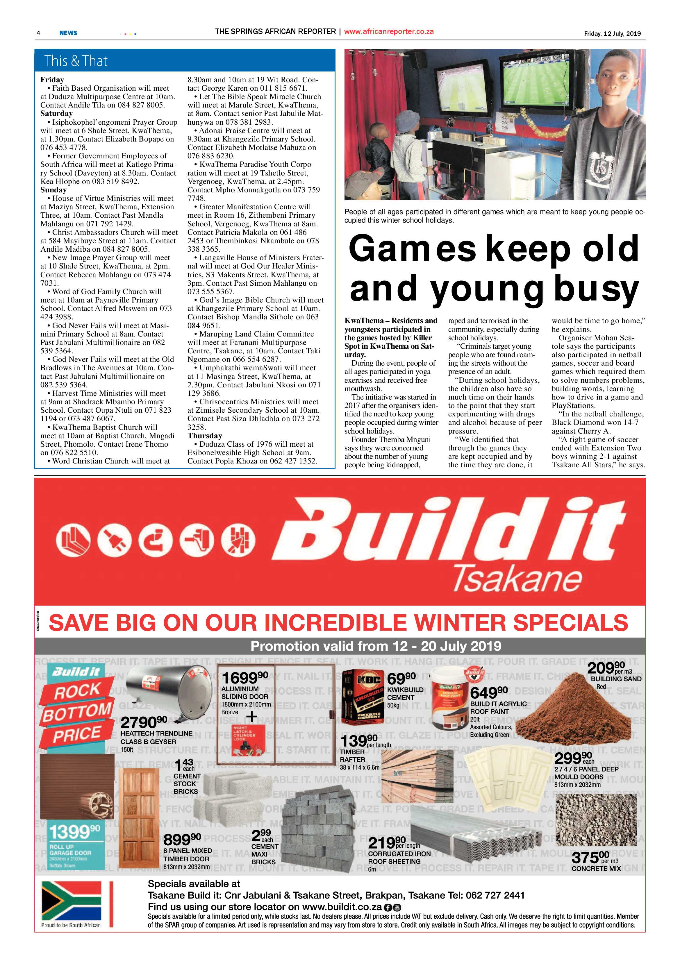 African Reporter 12 July 2019 page 4
