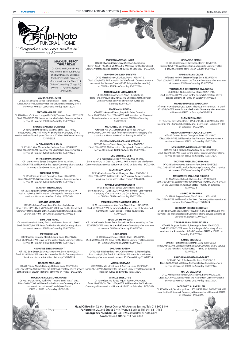 African Reporter 12 July 2024 page 10