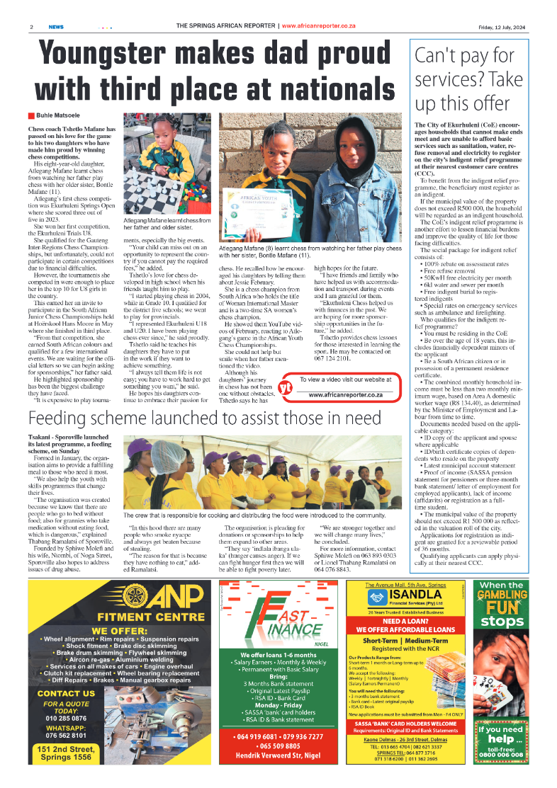 African Reporter 12 July 2024 page 2