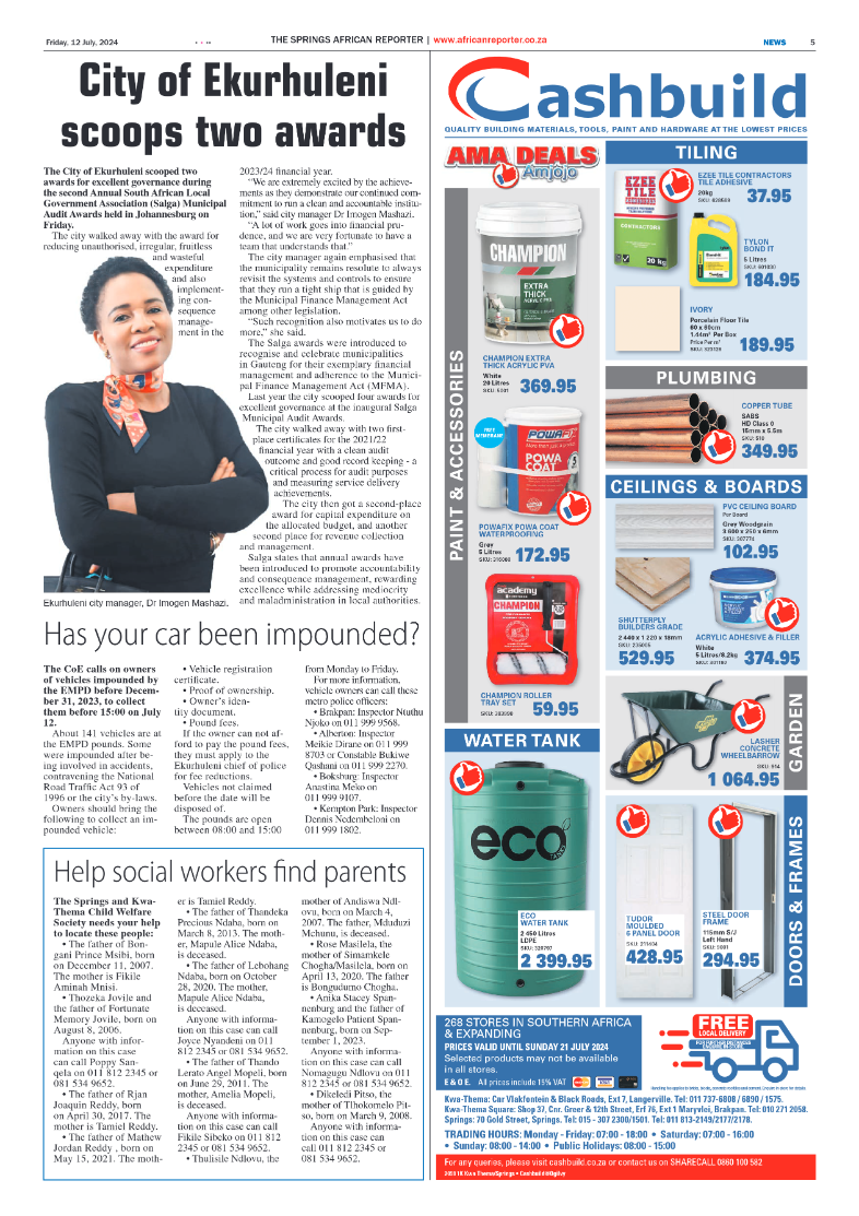 African Reporter 12 July 2024 page 5