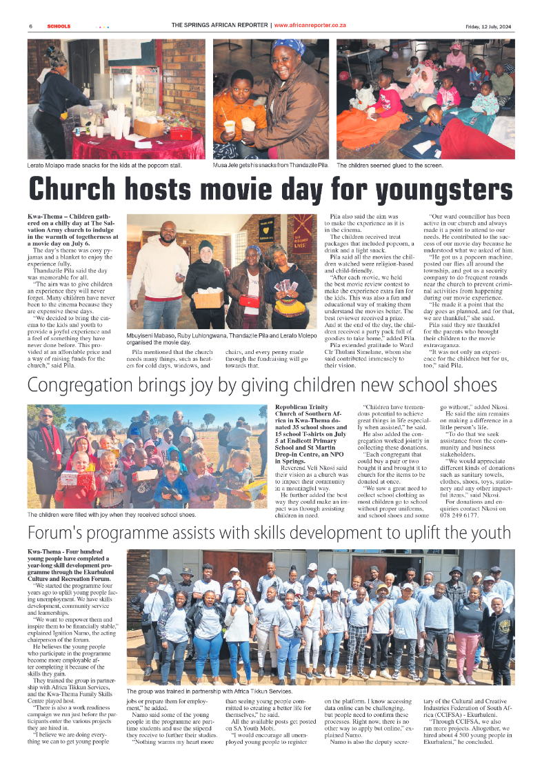 African Reporter 12 July 2024 page 6
