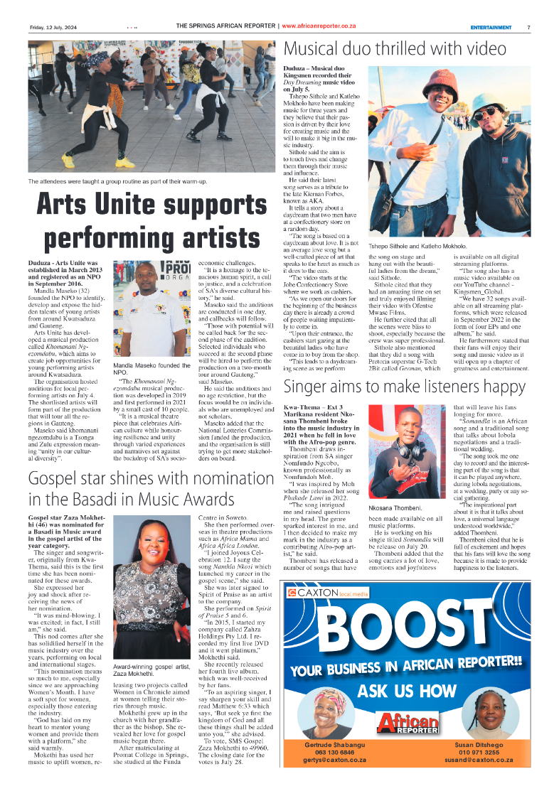 African Reporter 12 July 2024 page 7