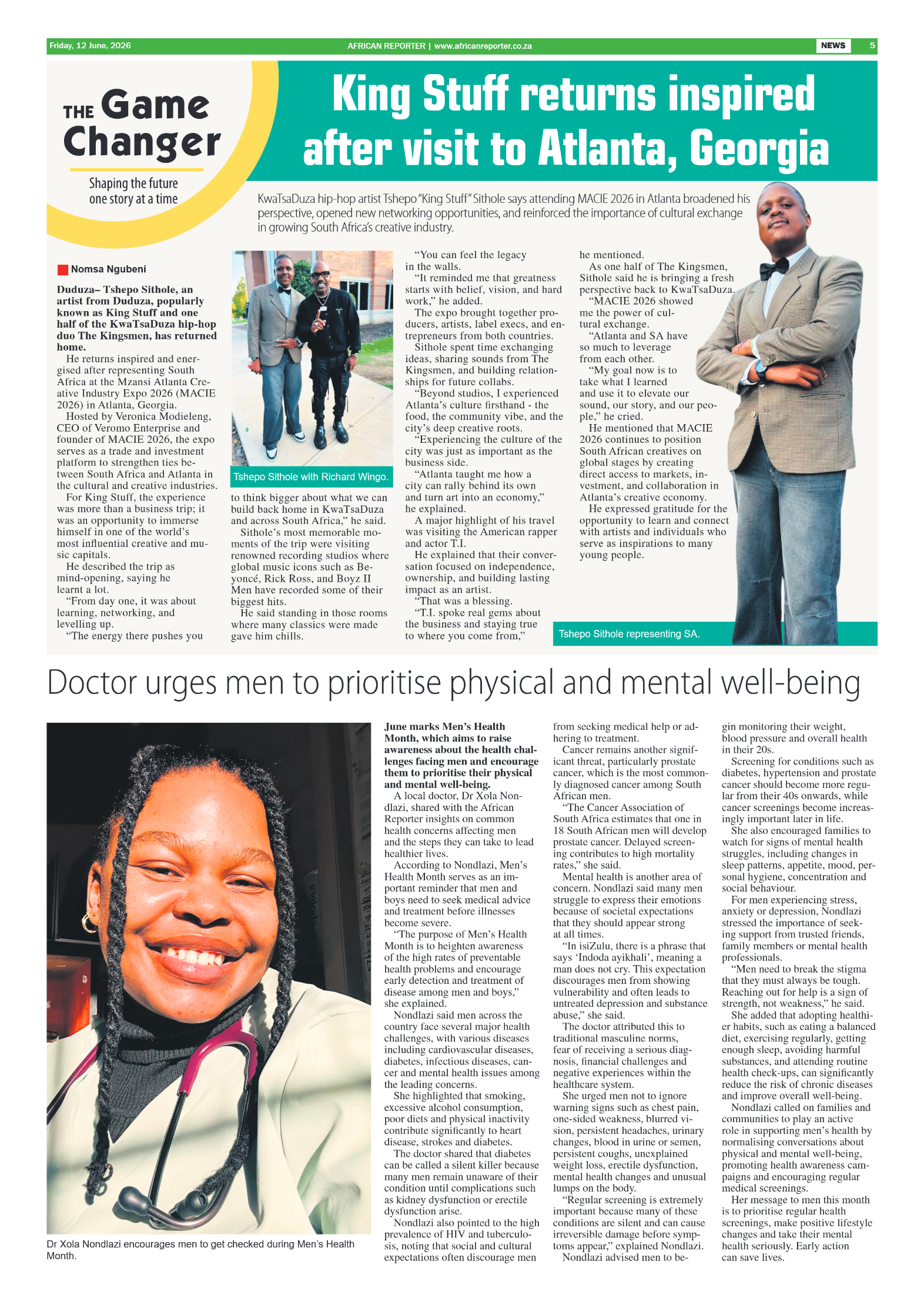 African Reporter 12 June 2026 page 5