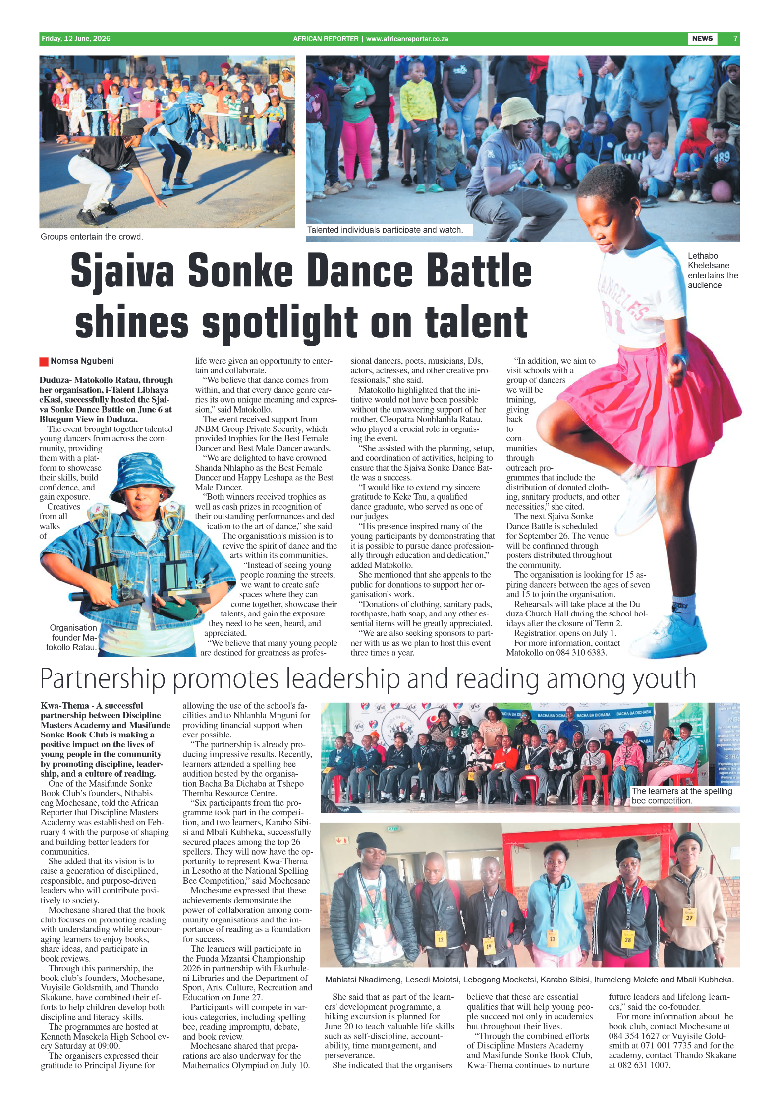 African Reporter 12 June 2026 page 7