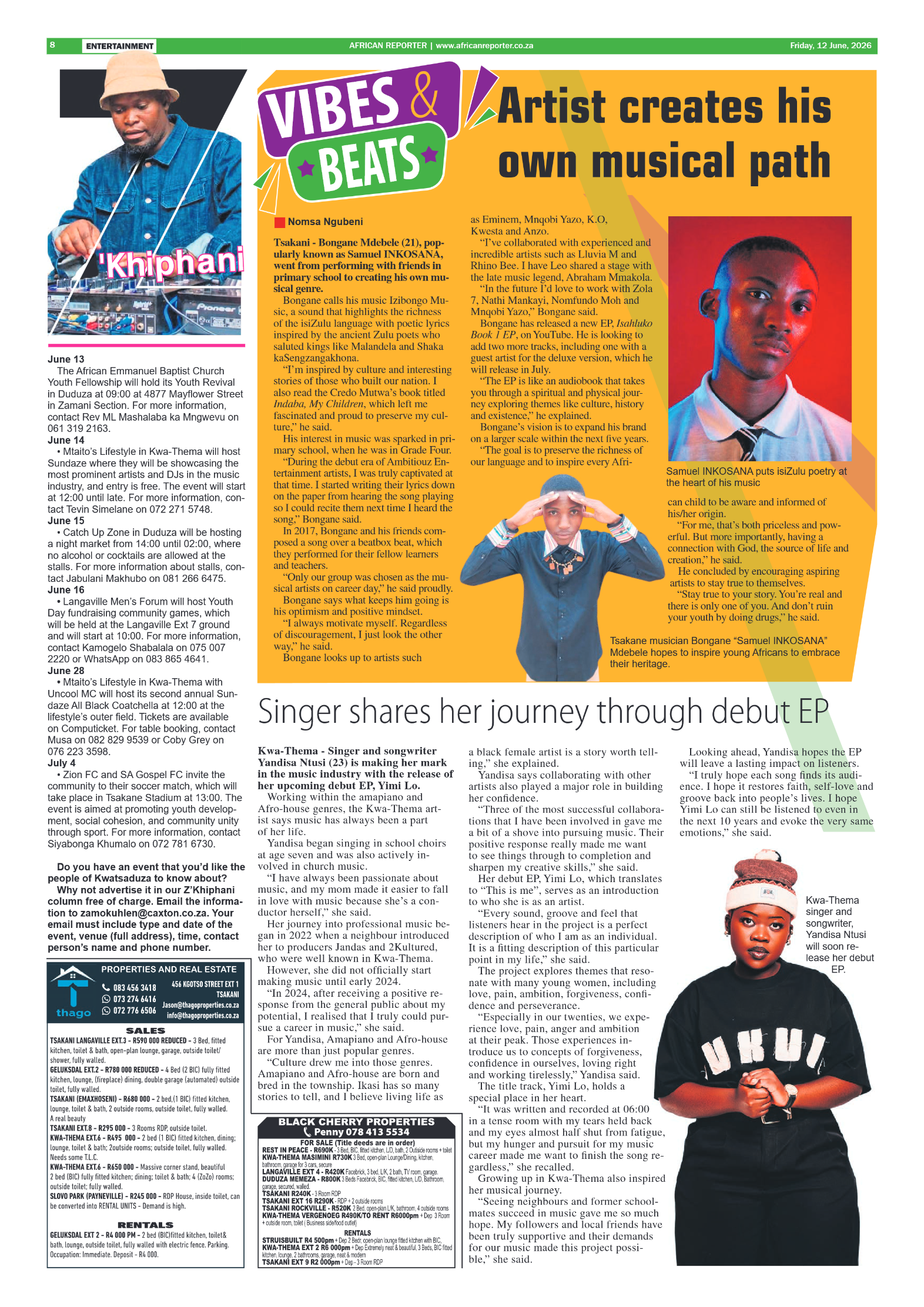 African Reporter 12 June 2026 page 8