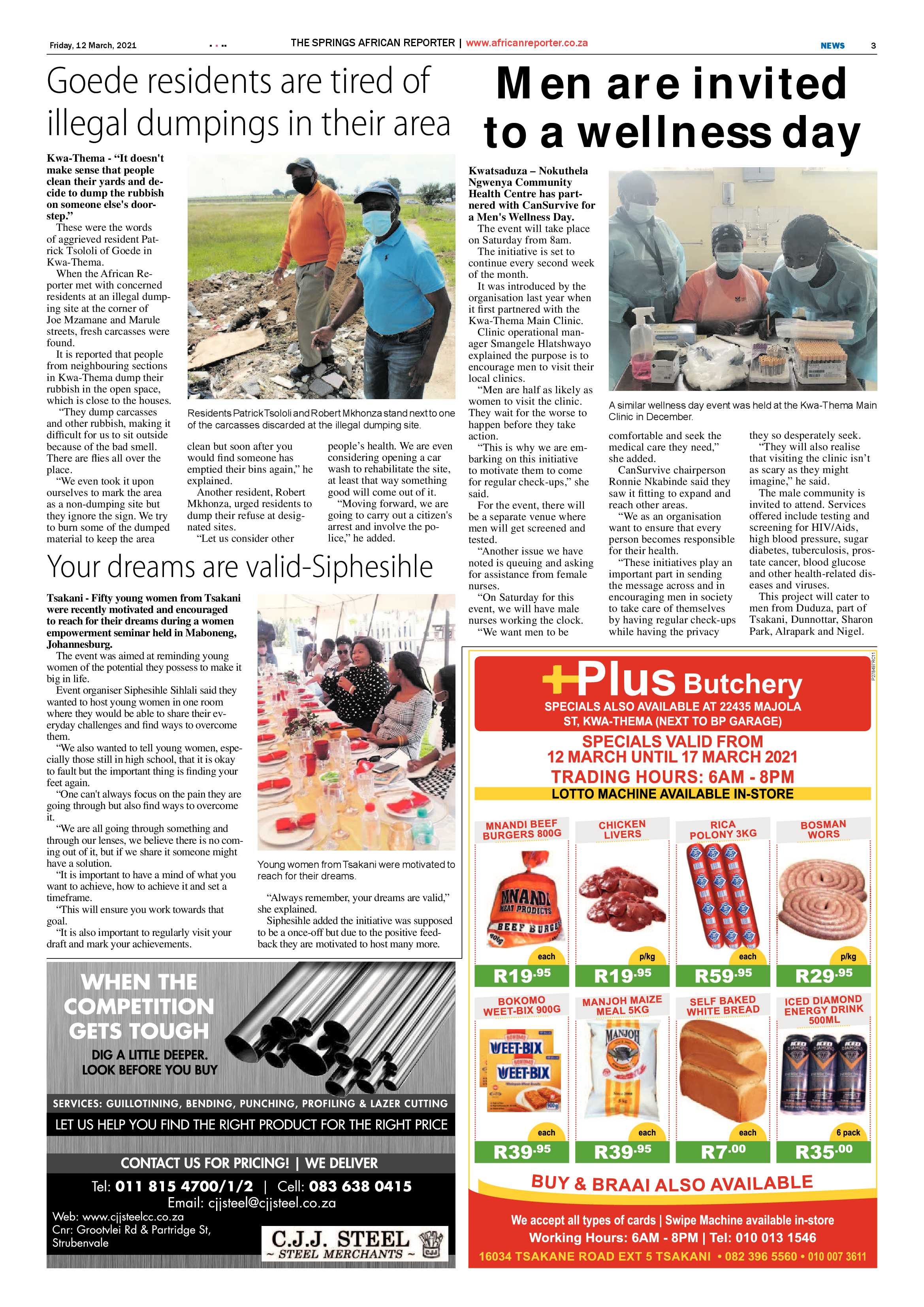 African Reporter 12 March 2021 page 3