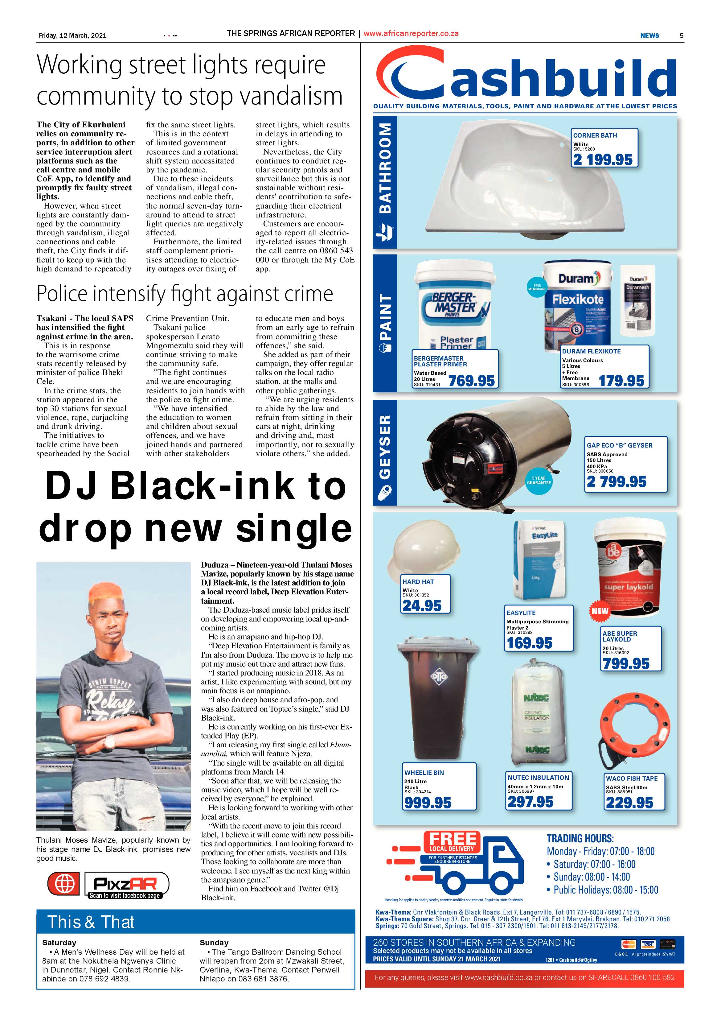 African Reporter 12 March 2021 page 5
