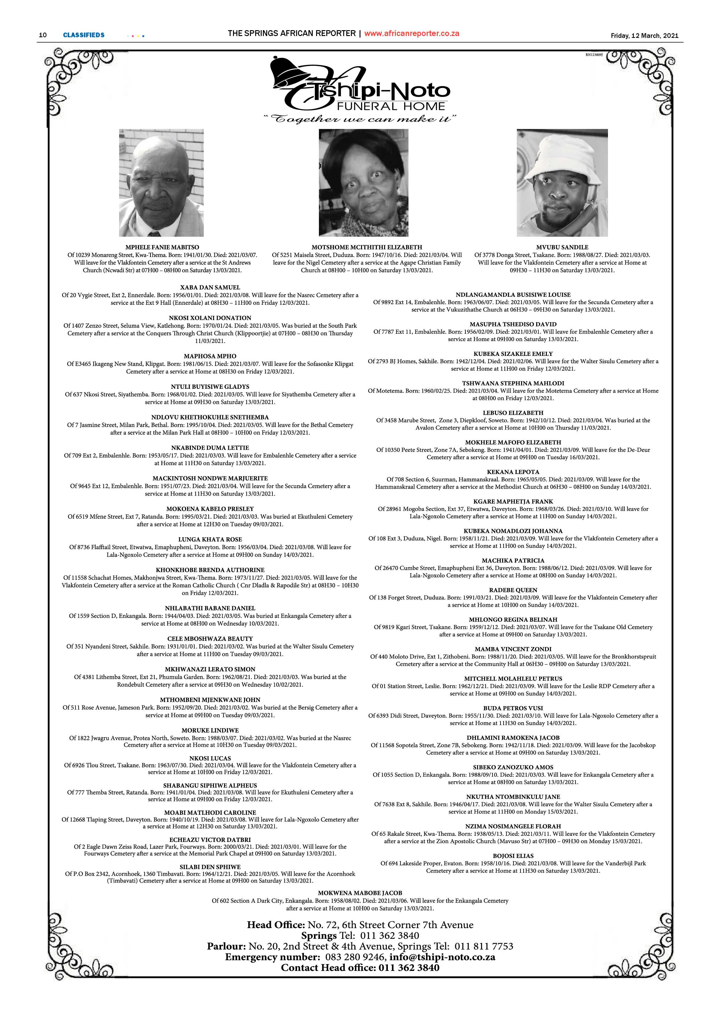 African Reporter 12 March 2021 page 9