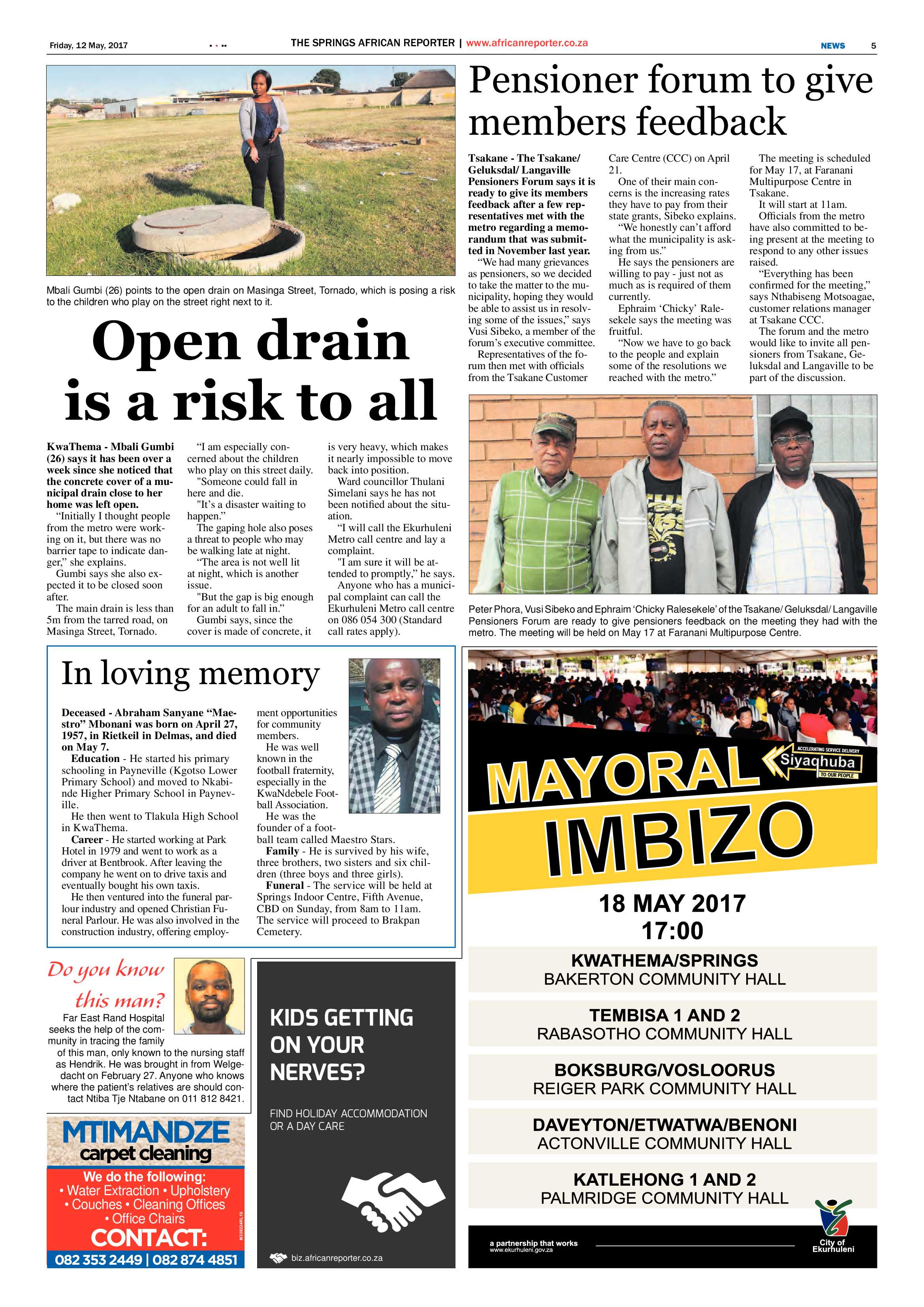 African Reporter 12 May 2017 page 5