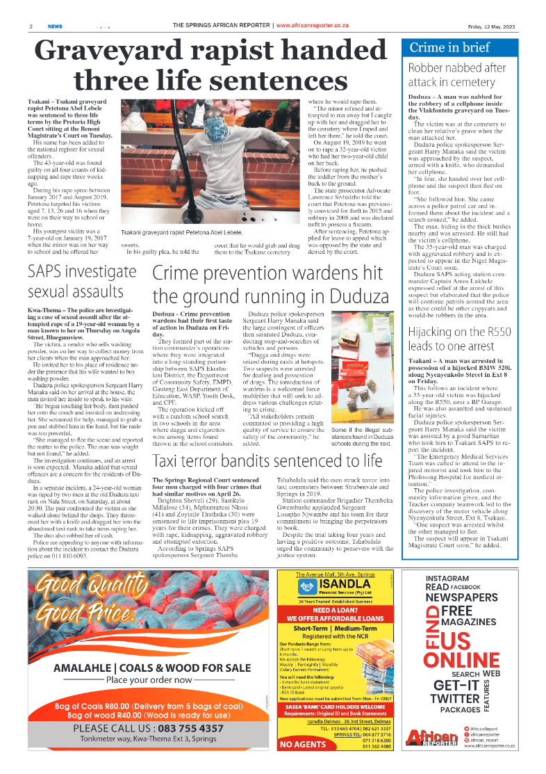 African Reporter 12 May 2023 page 2