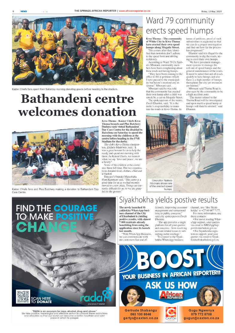 African Reporter 12 May 2023 page 6