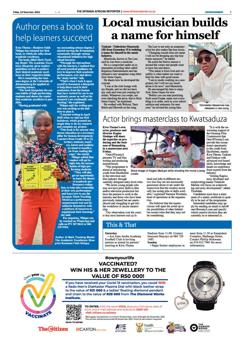 African Reporter 12 November 2021 page 7