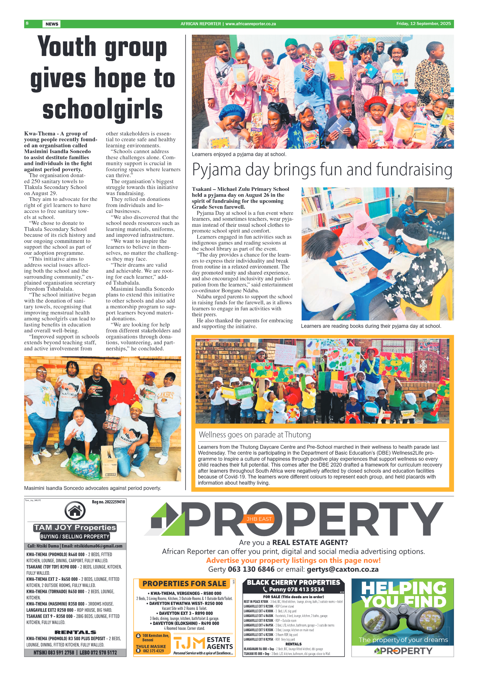 African Reporter 12 September 2025 page 8