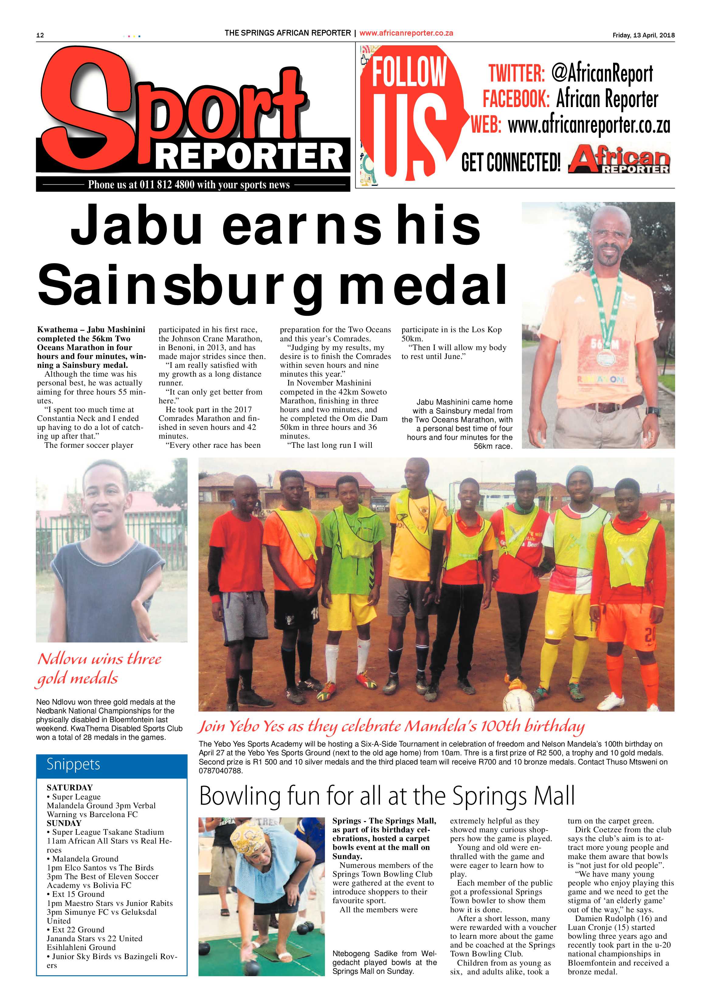 African Reporter 13 April 2018 page 12