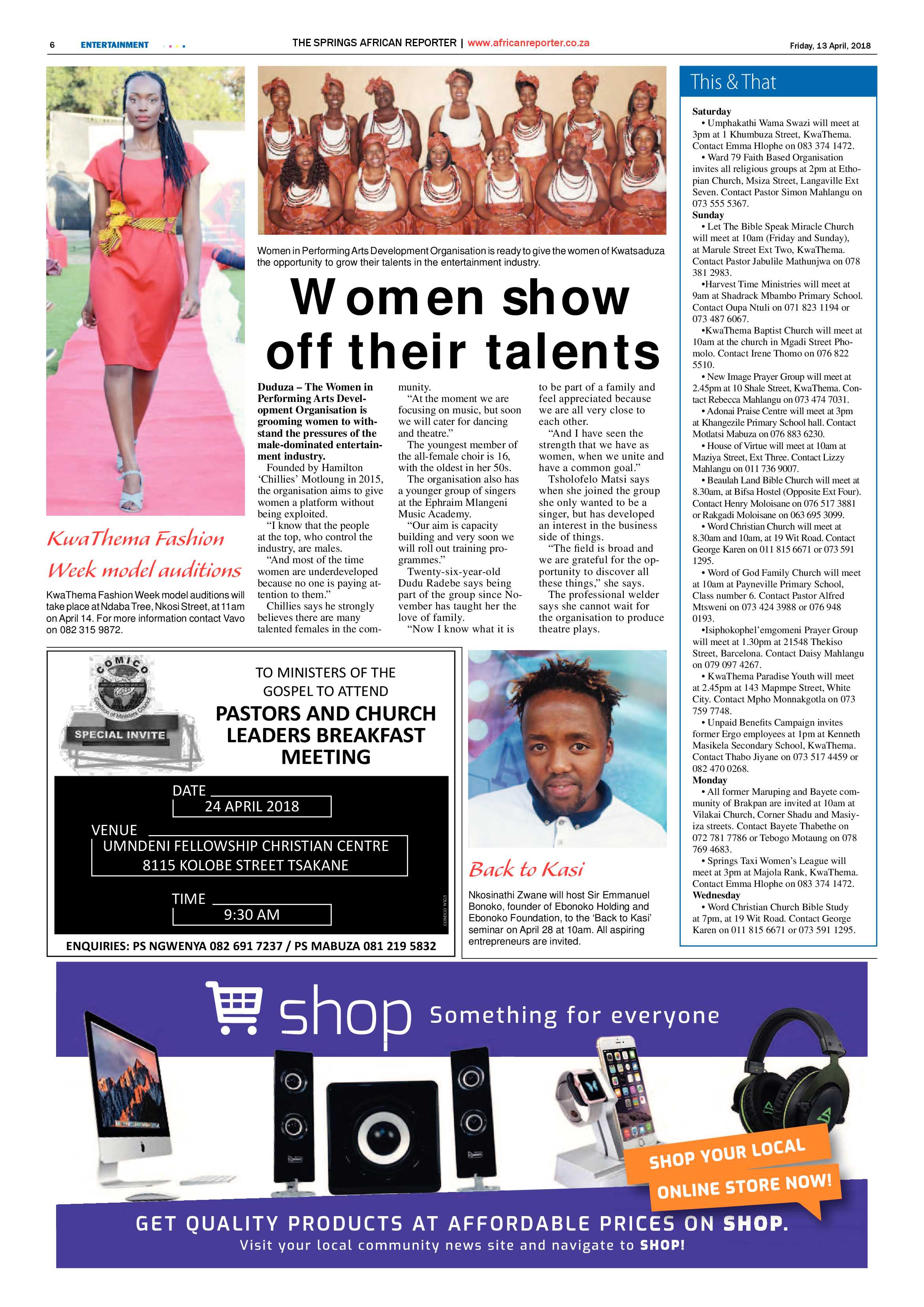 African Reporter 13 April 2018 page 6