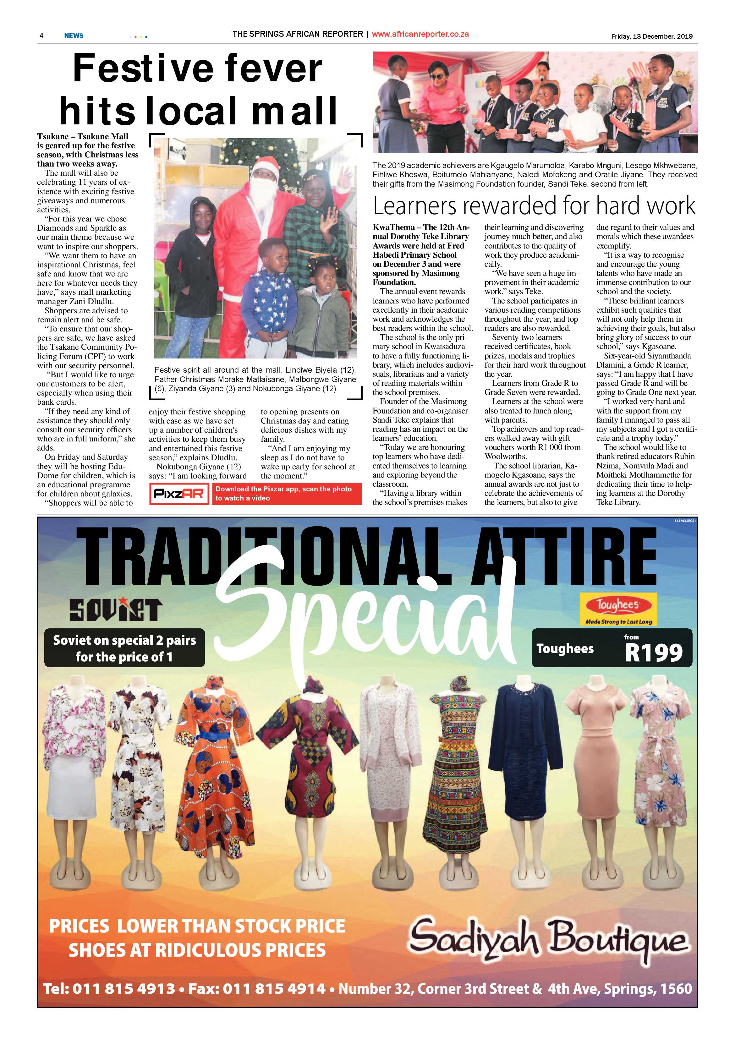 African Reporter 13 December 2019 page 4