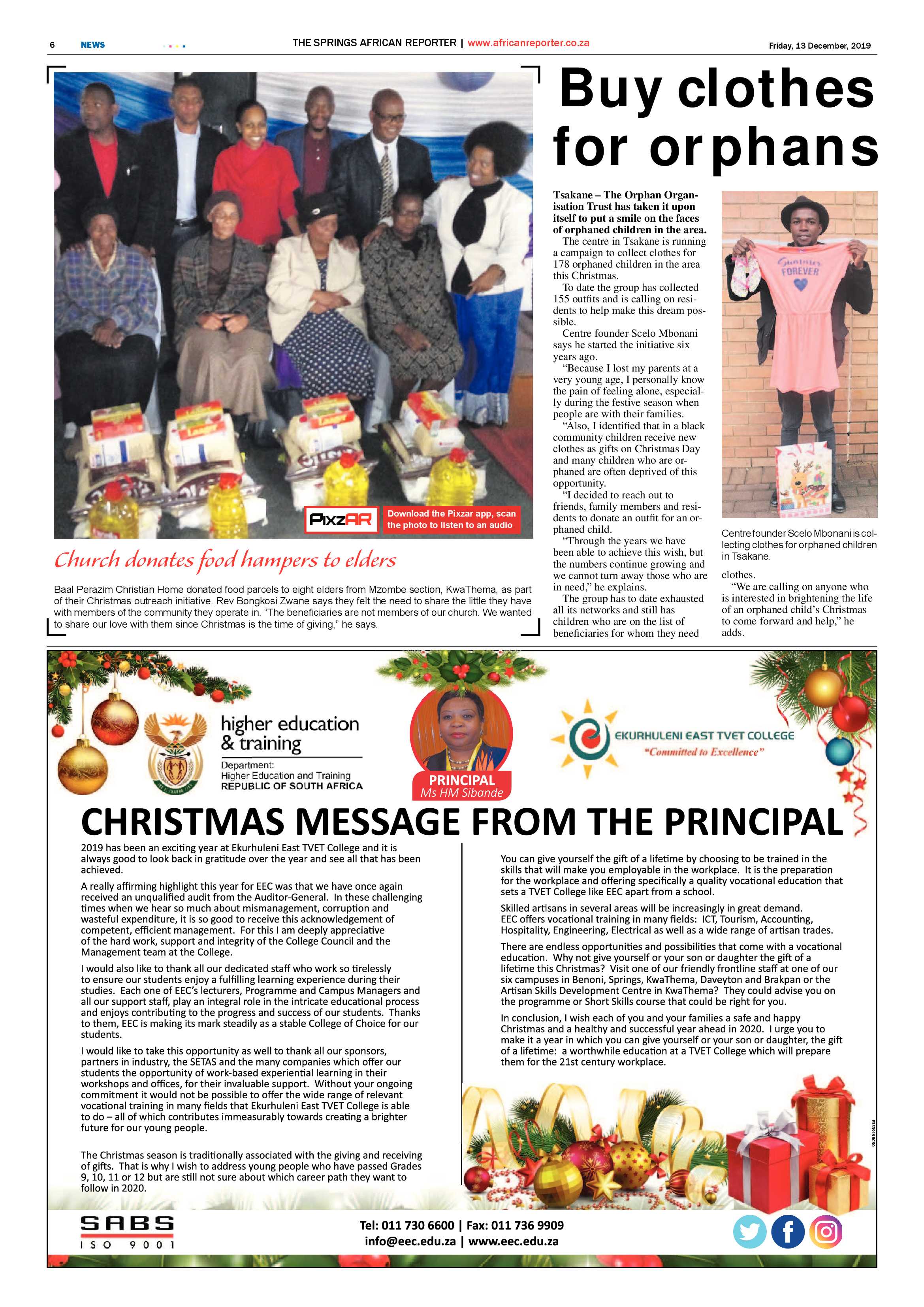 African Reporter 13 December 2019 page 6
