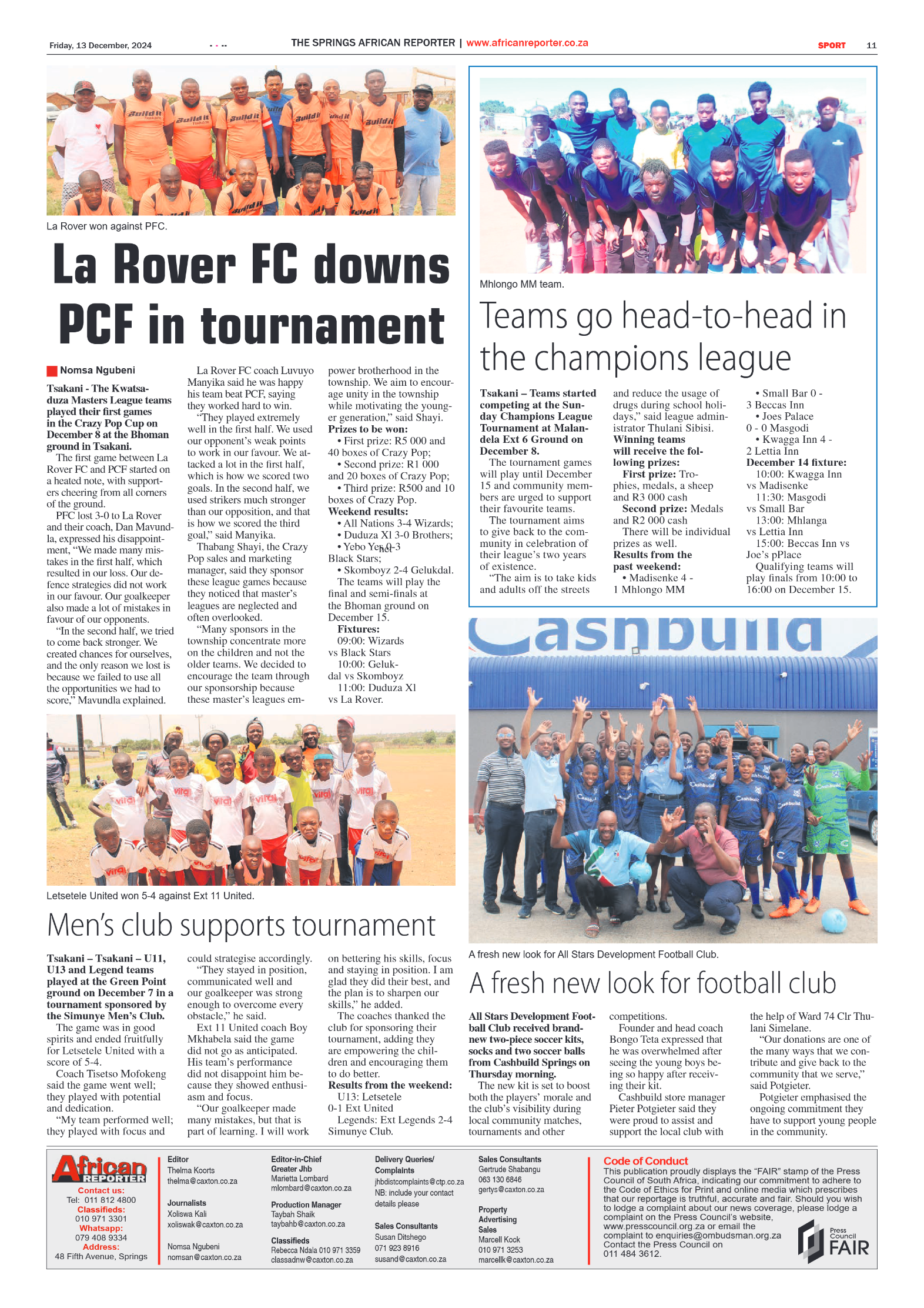 African Reporter 13 December 2024 page 11
