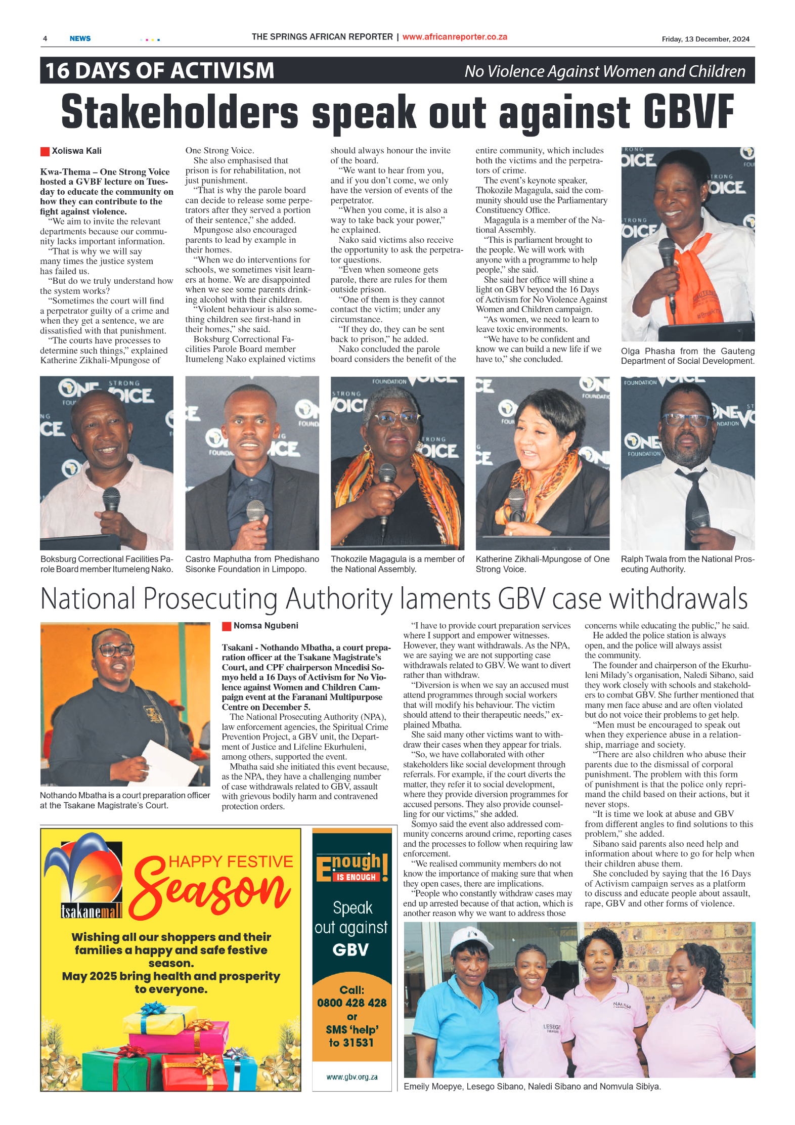 African Reporter 13 December 2024 page 4