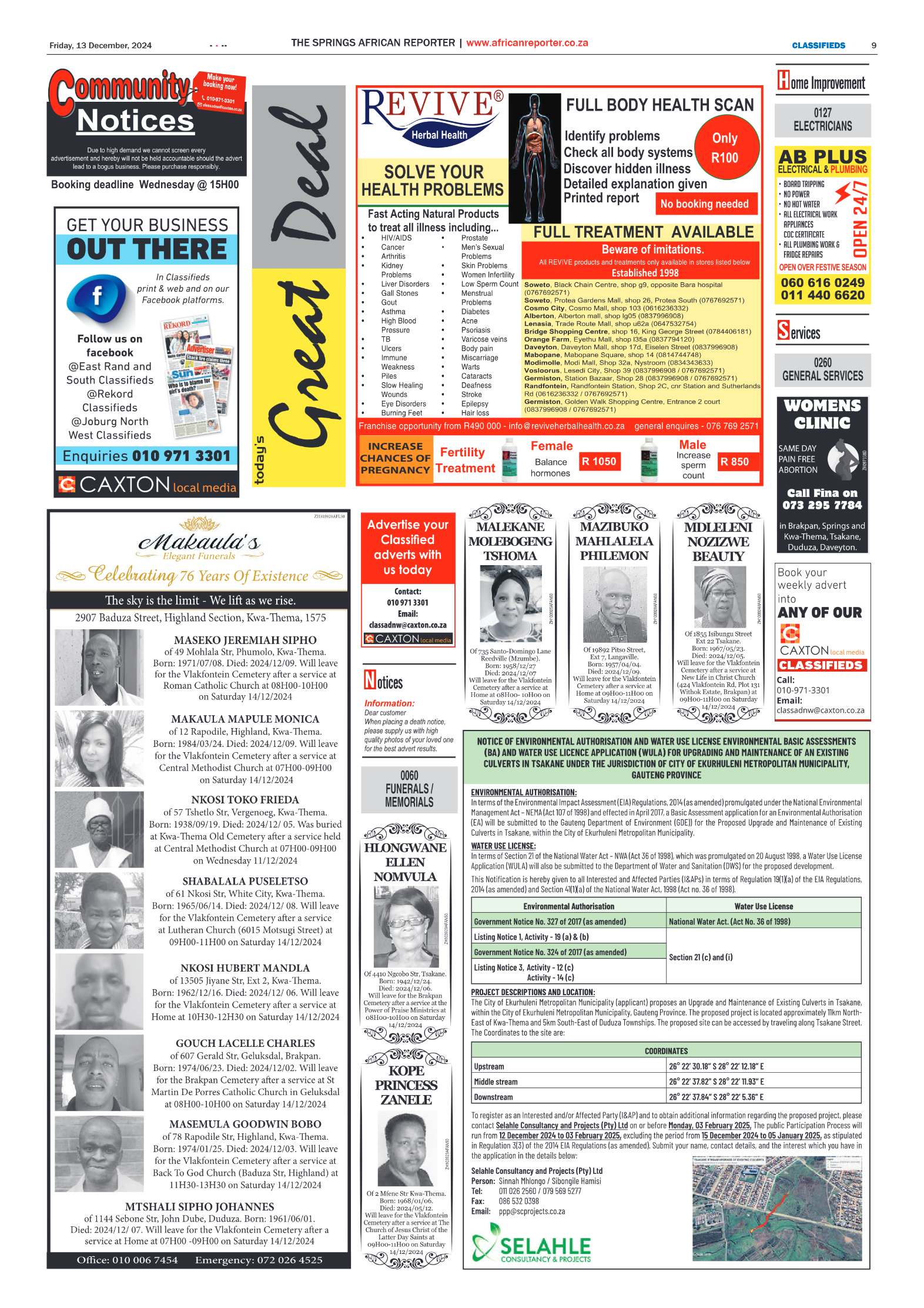 African Reporter 13 December 2024 page 9