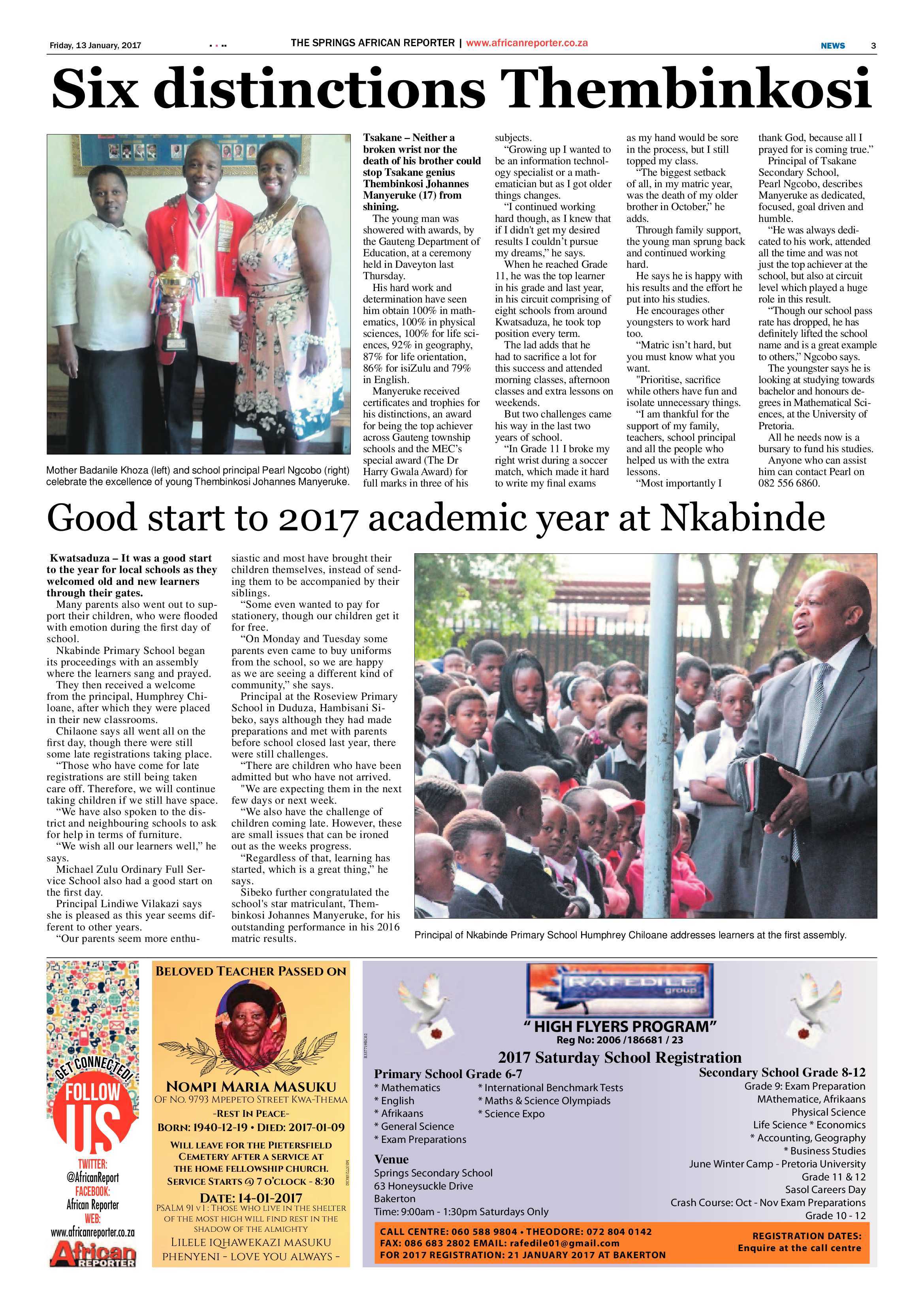 African Reporter 13 January 2017 page 3