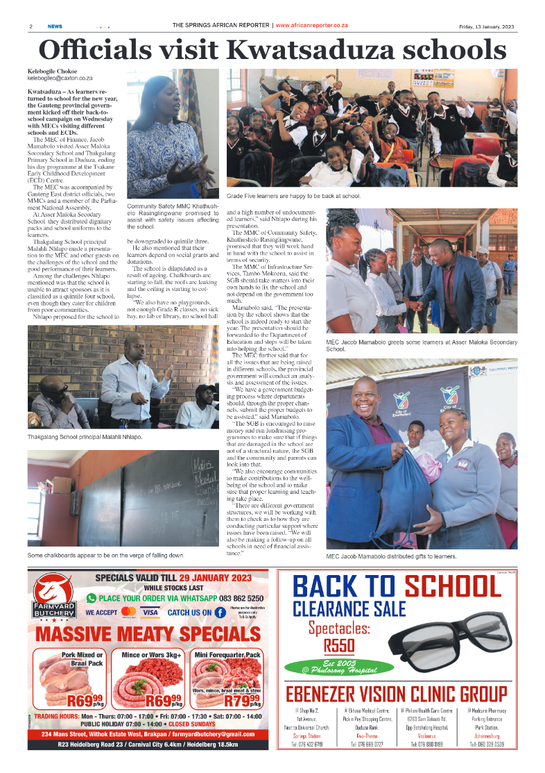African Reporter 13 January 2023 page 2