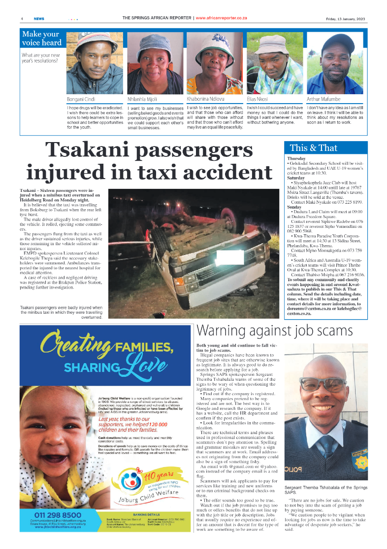 African Reporter 13 January 2023 page 4