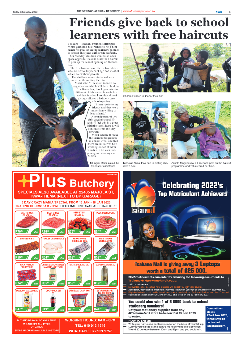 African Reporter 13 January 2023 page 5