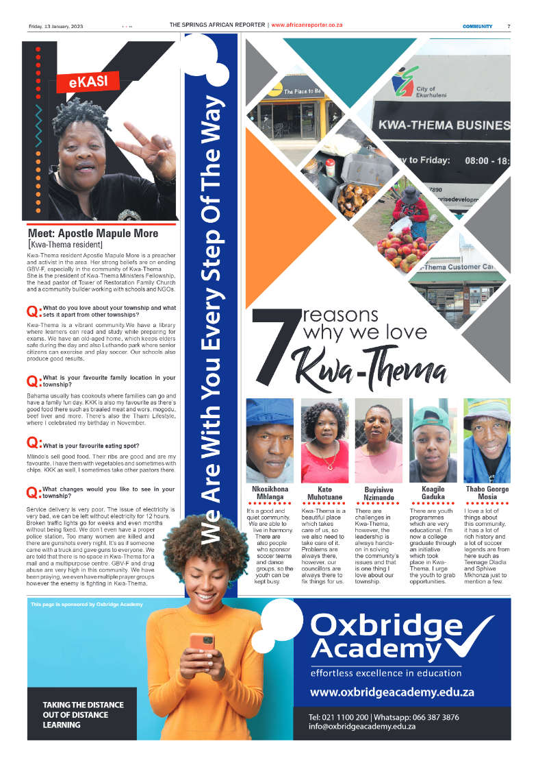 African Reporter 13 January 2023 page 7
