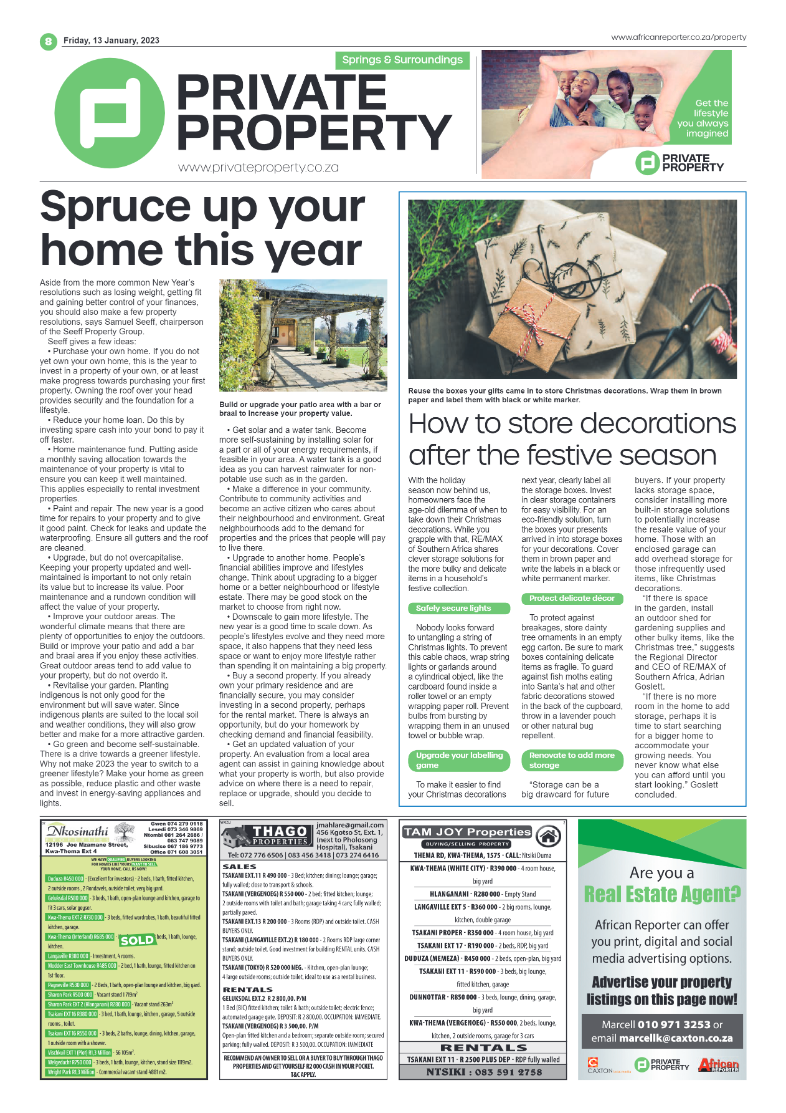 African Reporter 13 January 2023 page 8