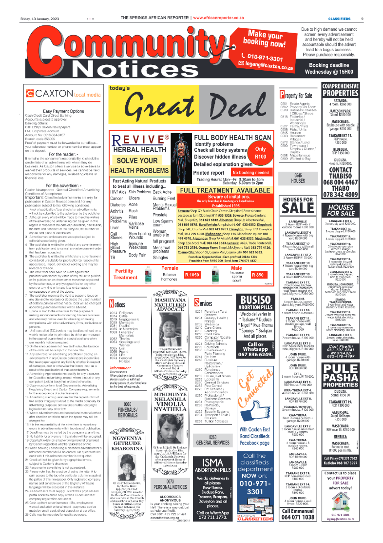 African Reporter 13 January 2023 page 9