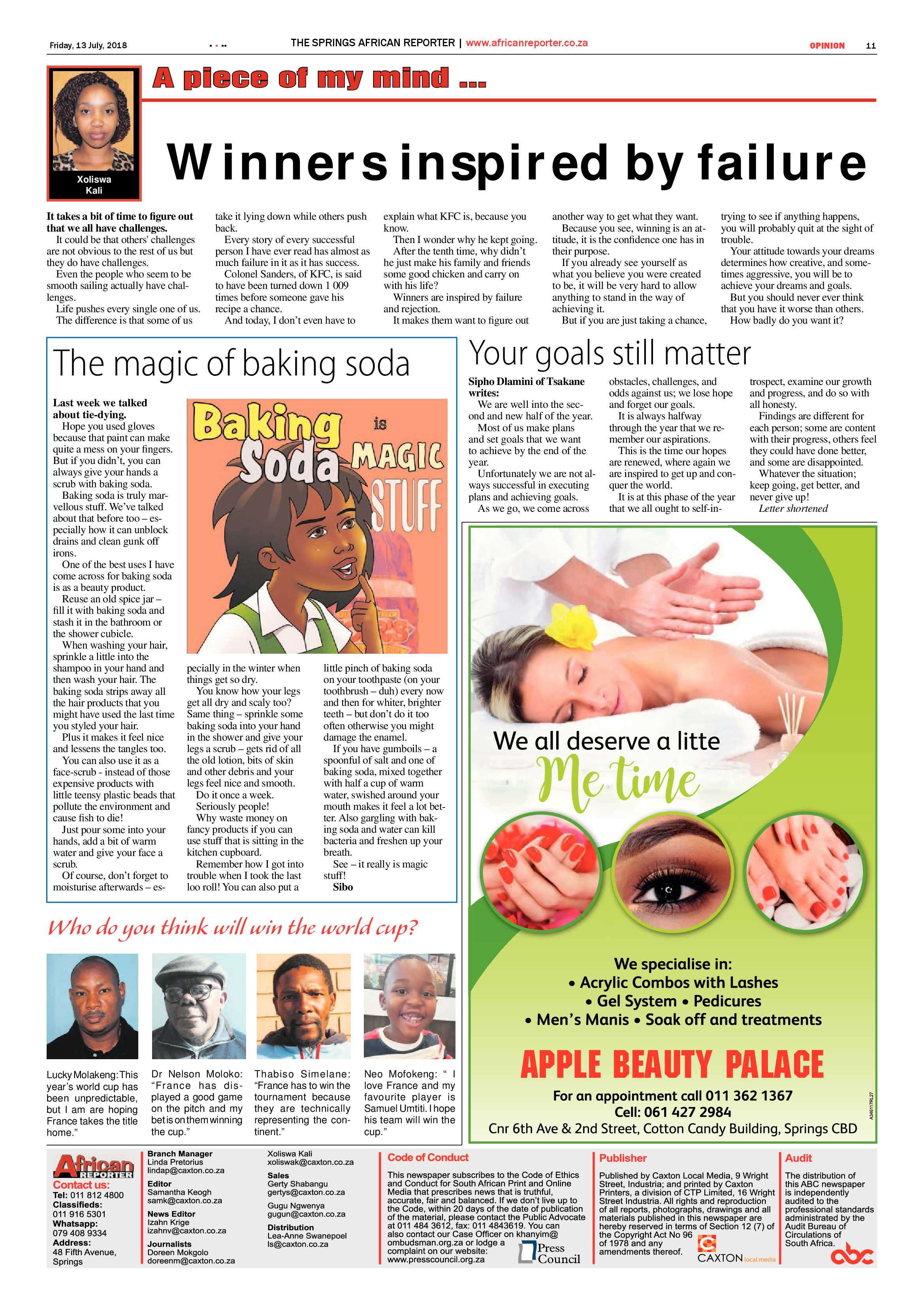 African Reporter 13 July page 11