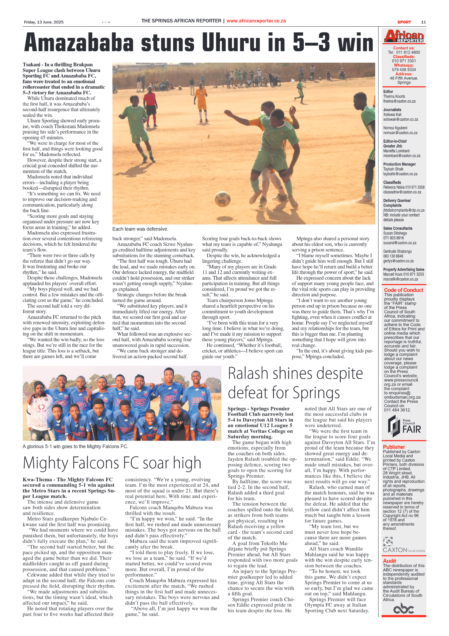 African Reporter 13 June 2025 page 11
