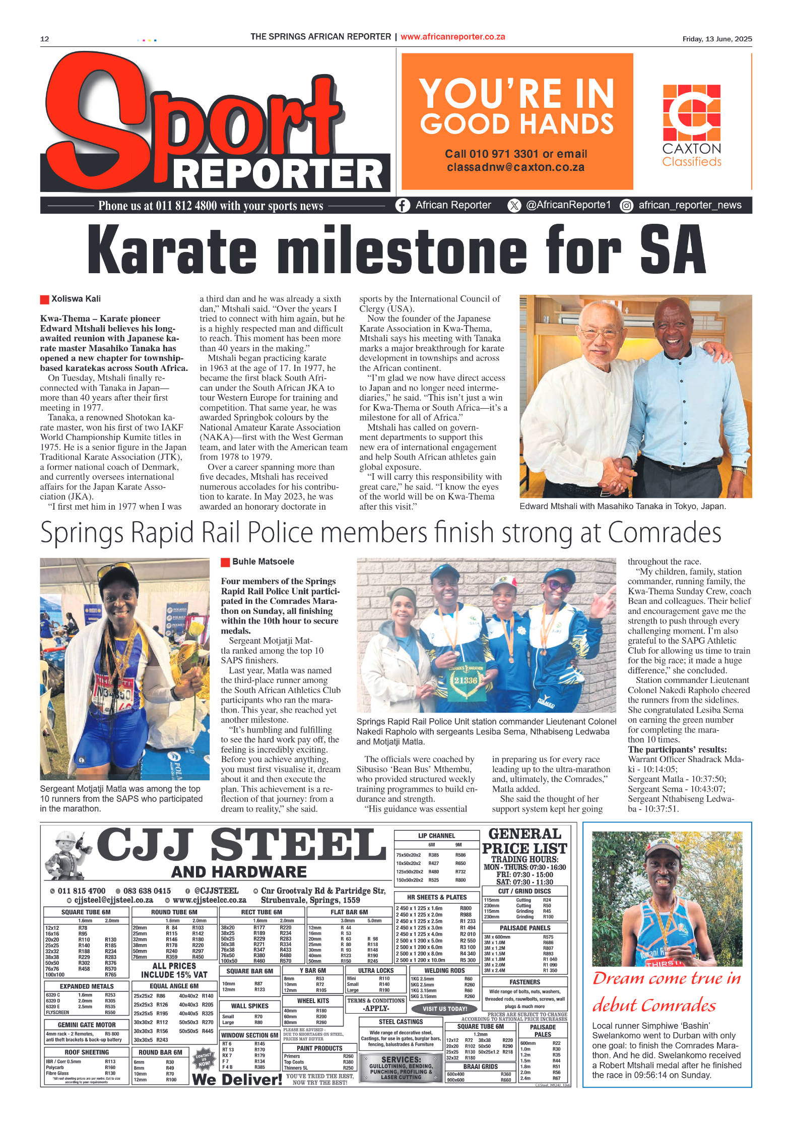 African Reporter 13 June 2025 page 12