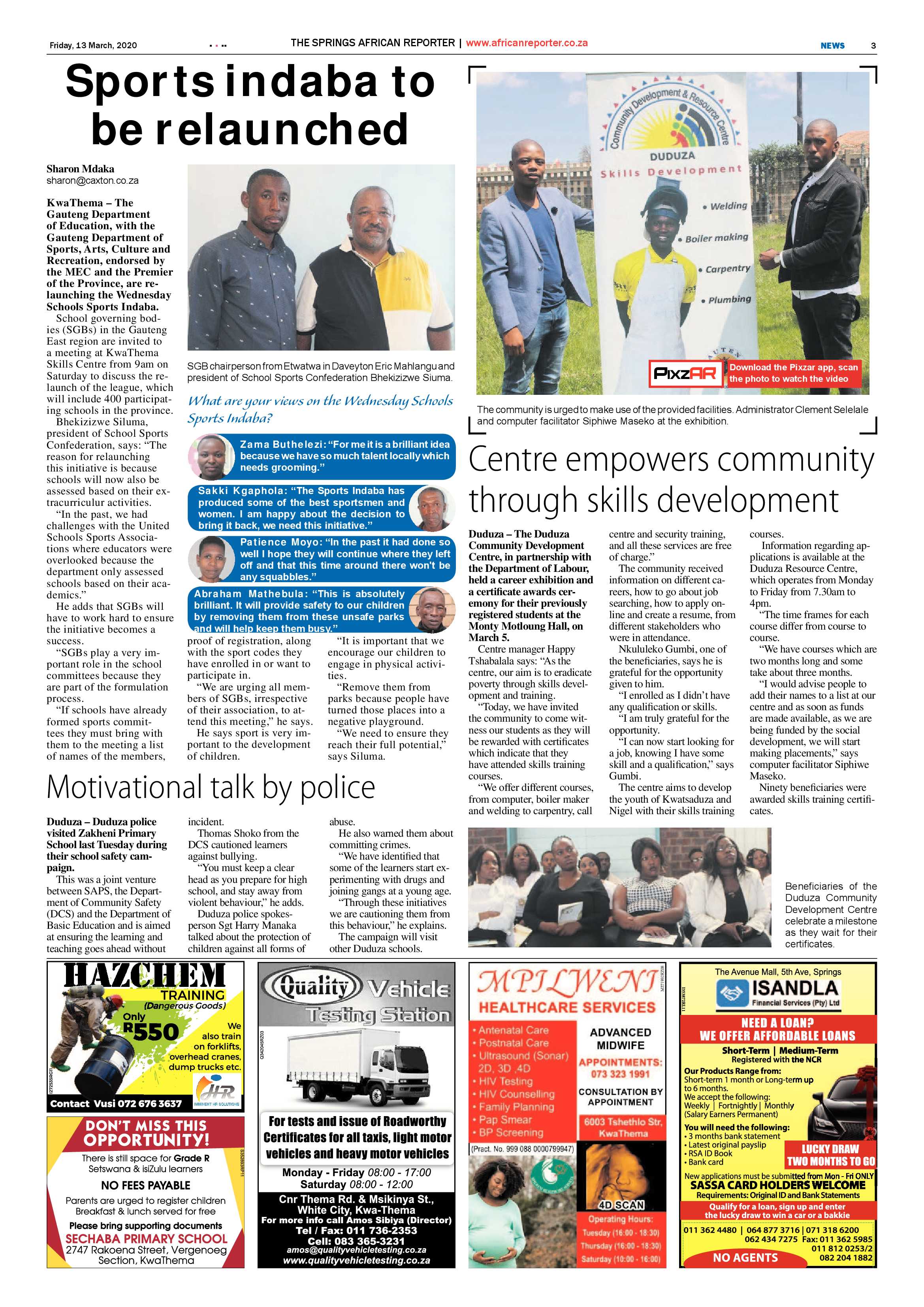 African Reporter 13 March 2020 page 3