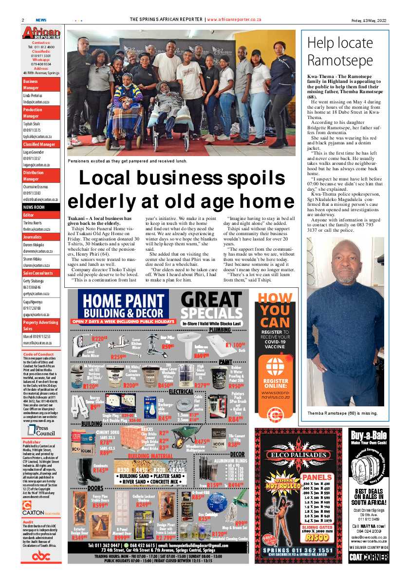 African Reporter 13 May 2022 page 2