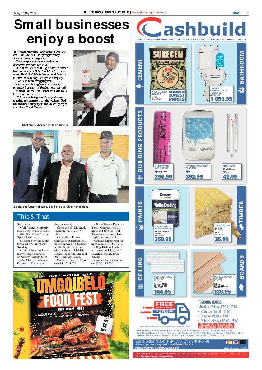 African Reporter 13 May 2022 page 5