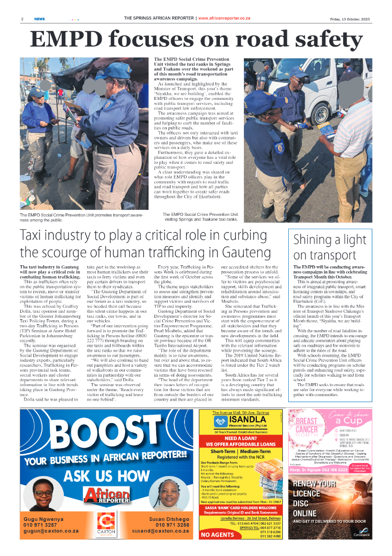 African Reporter 13 October 2023 page 2