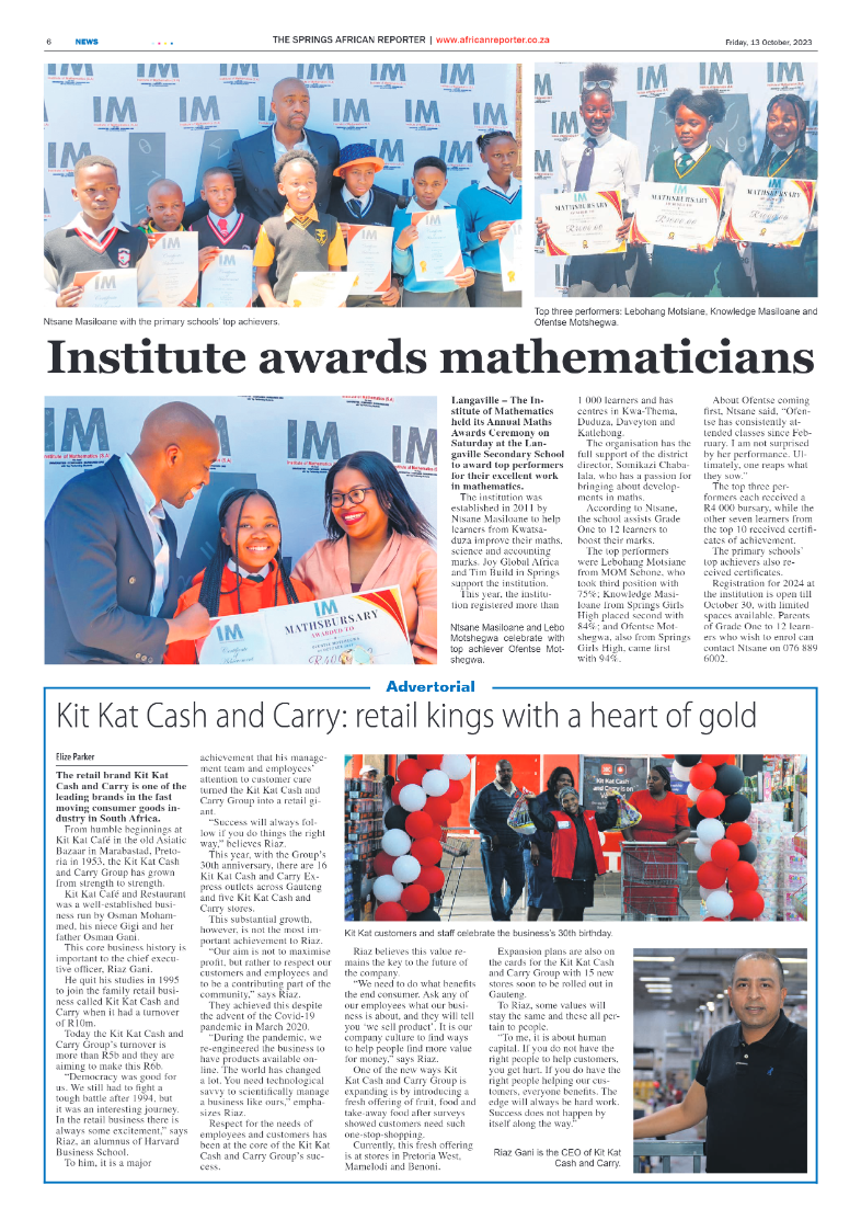 African Reporter 13 October 2023 page 6