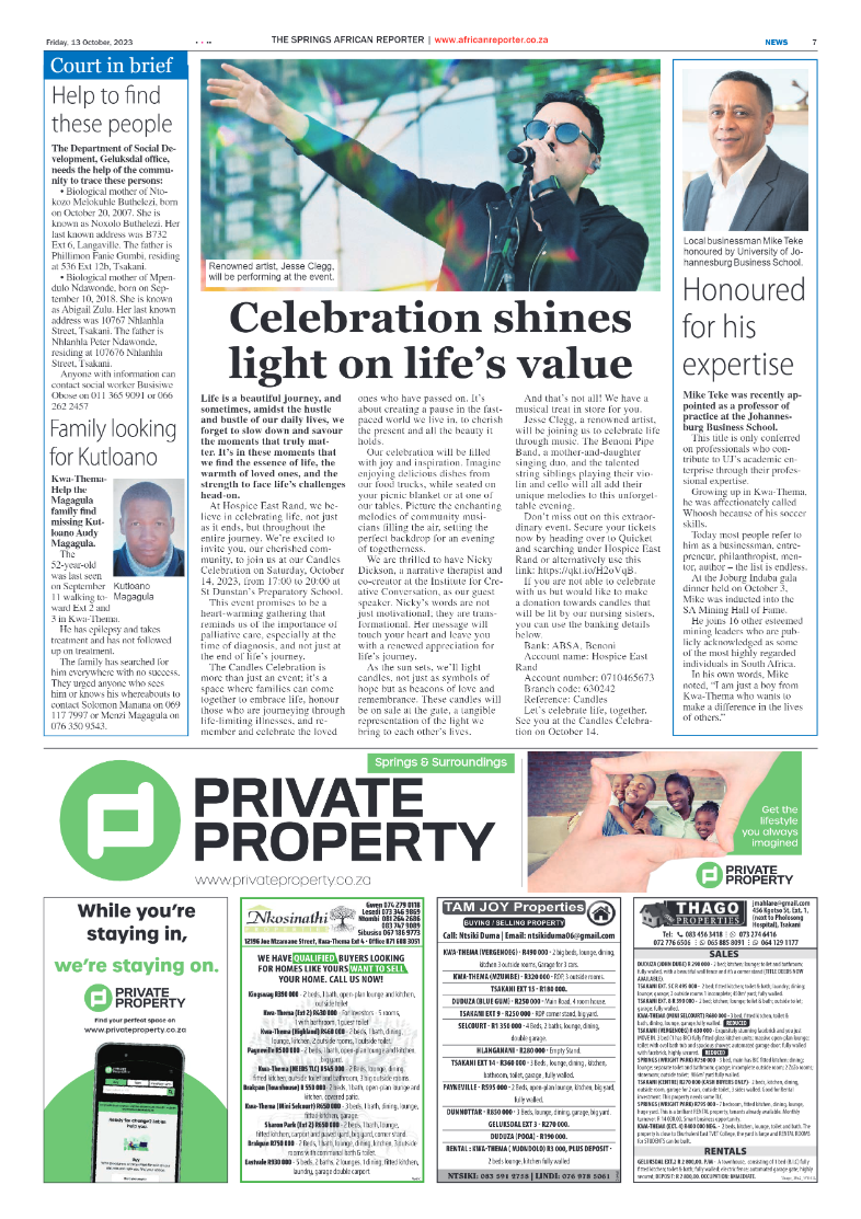 African Reporter 13 October 2023 page 7