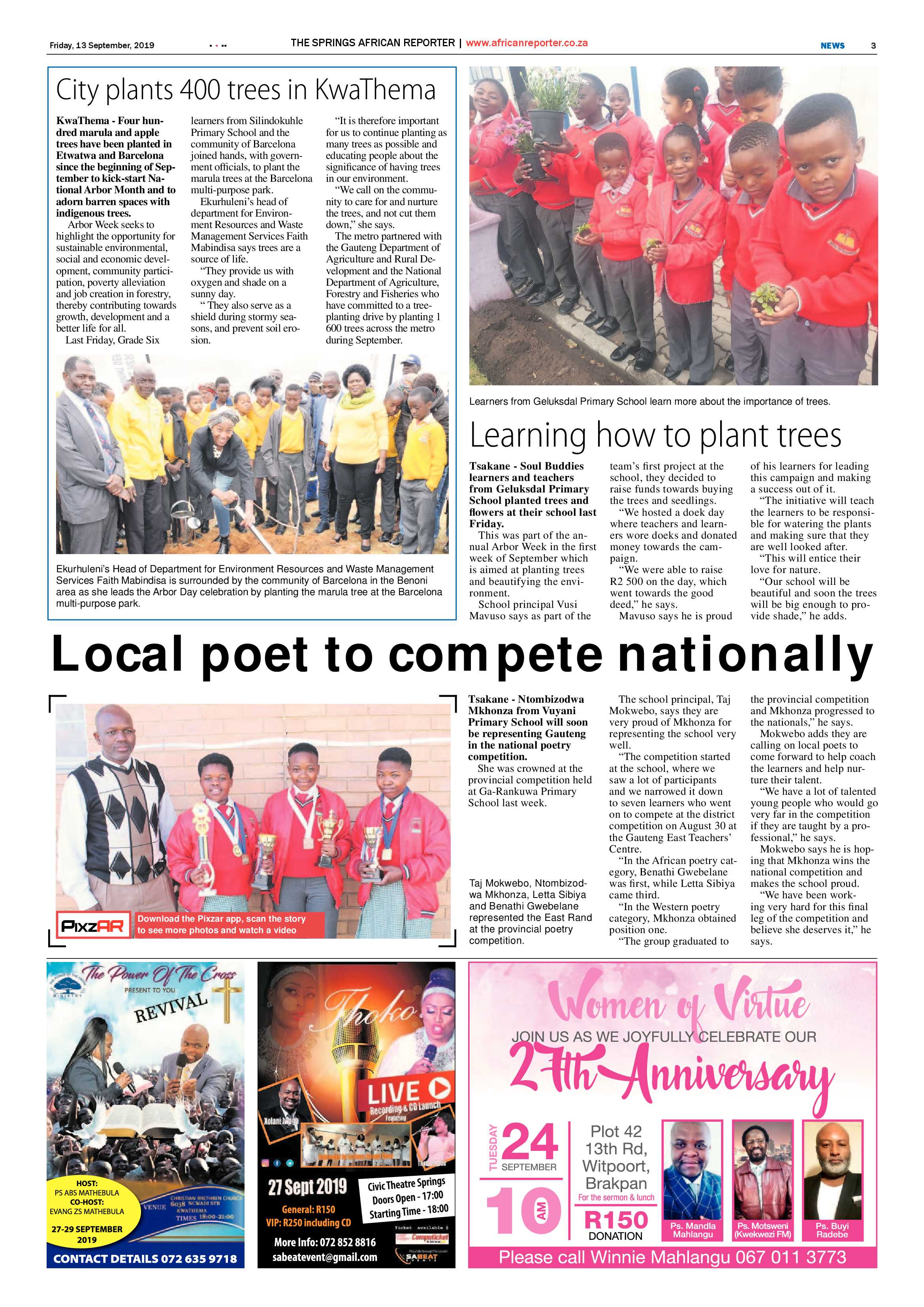 African Reporter 13 September 2019 page 3