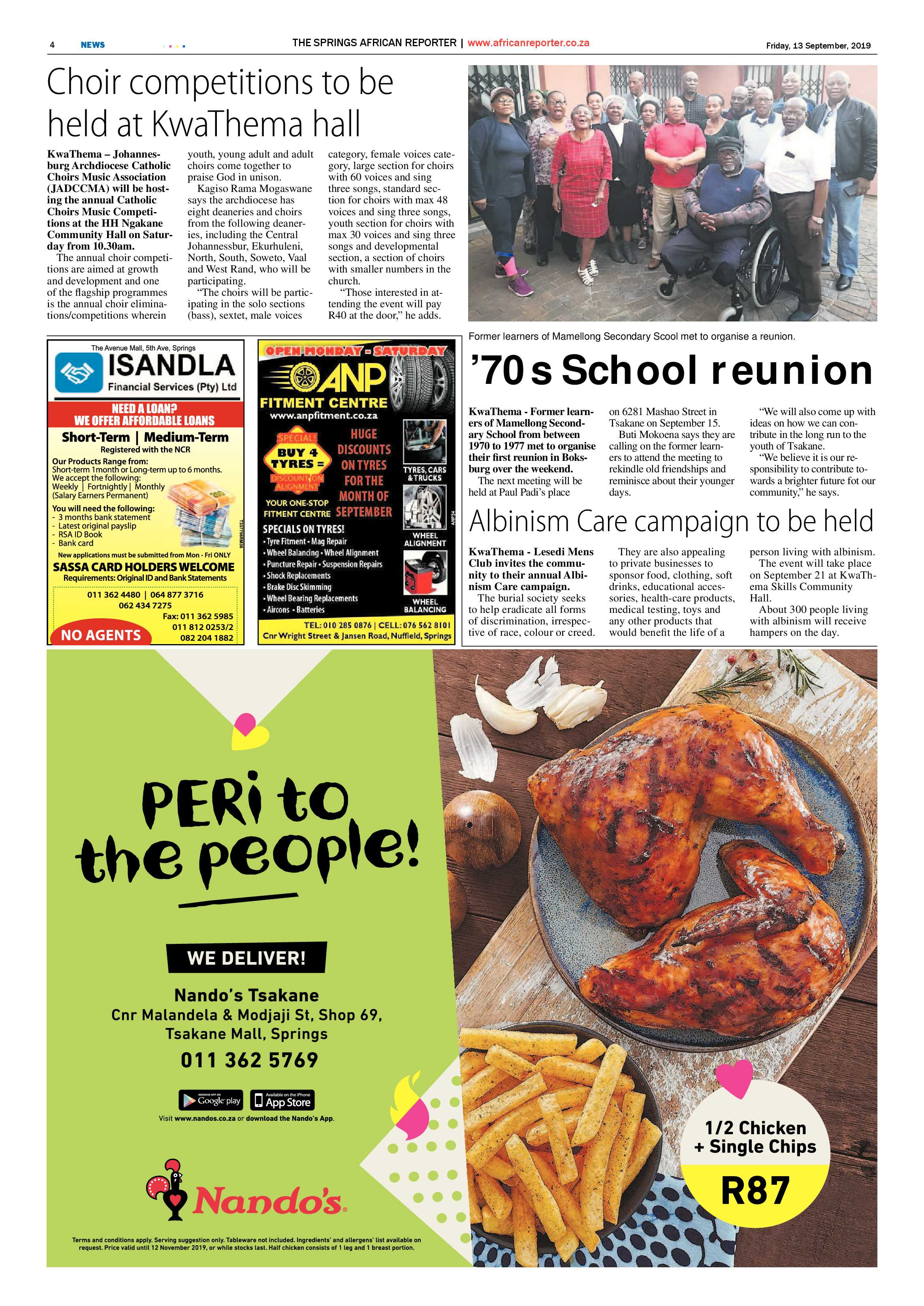 African Reporter 13 September 2019 page 4
