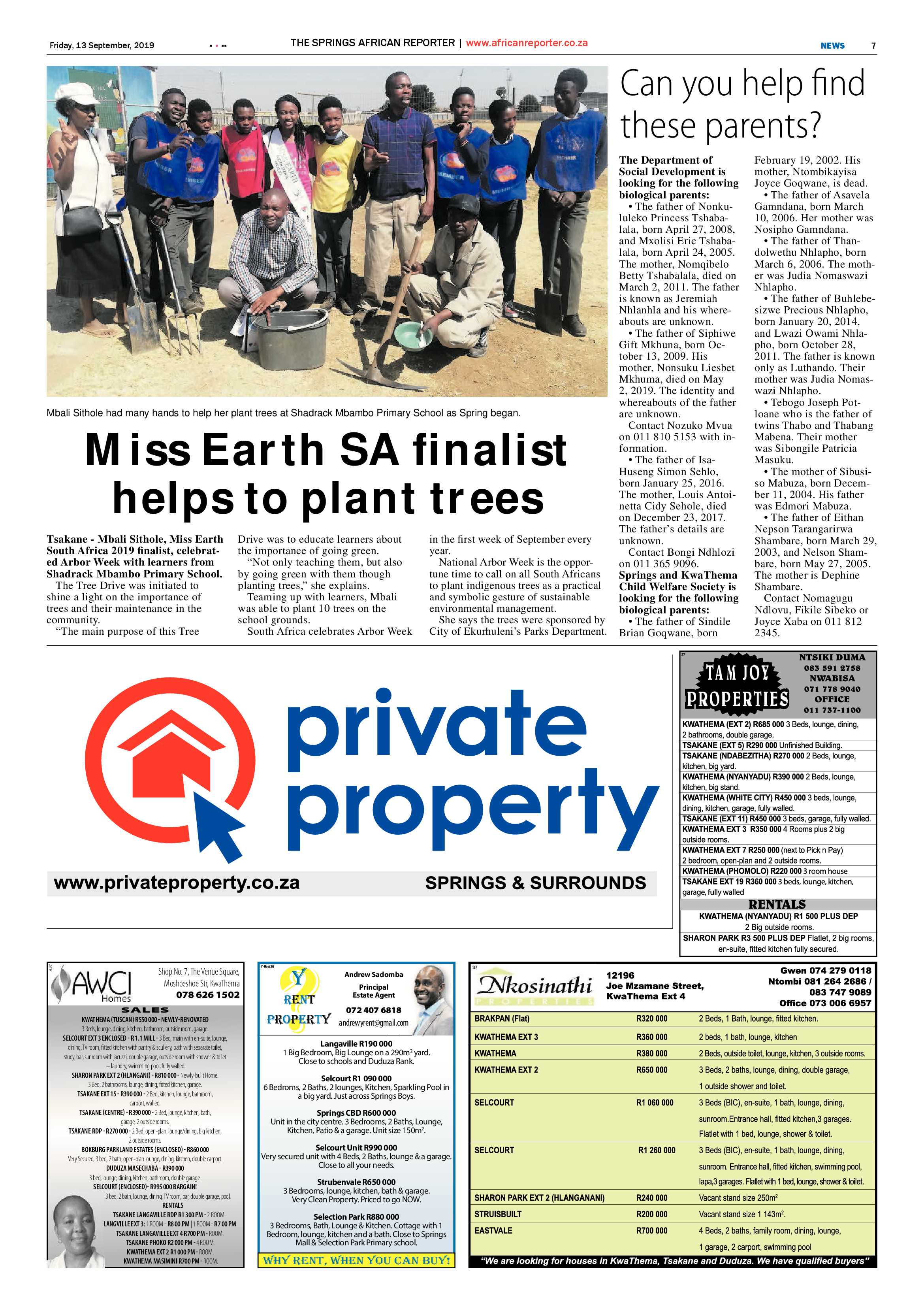 African Reporter 13 September 2019 page 7